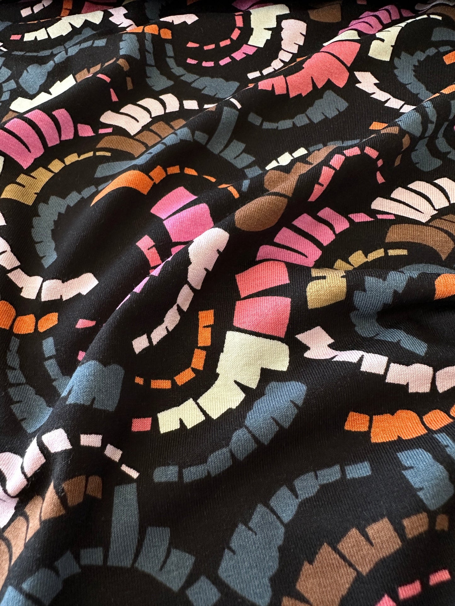 Spiral Viscose Jersey Fabric