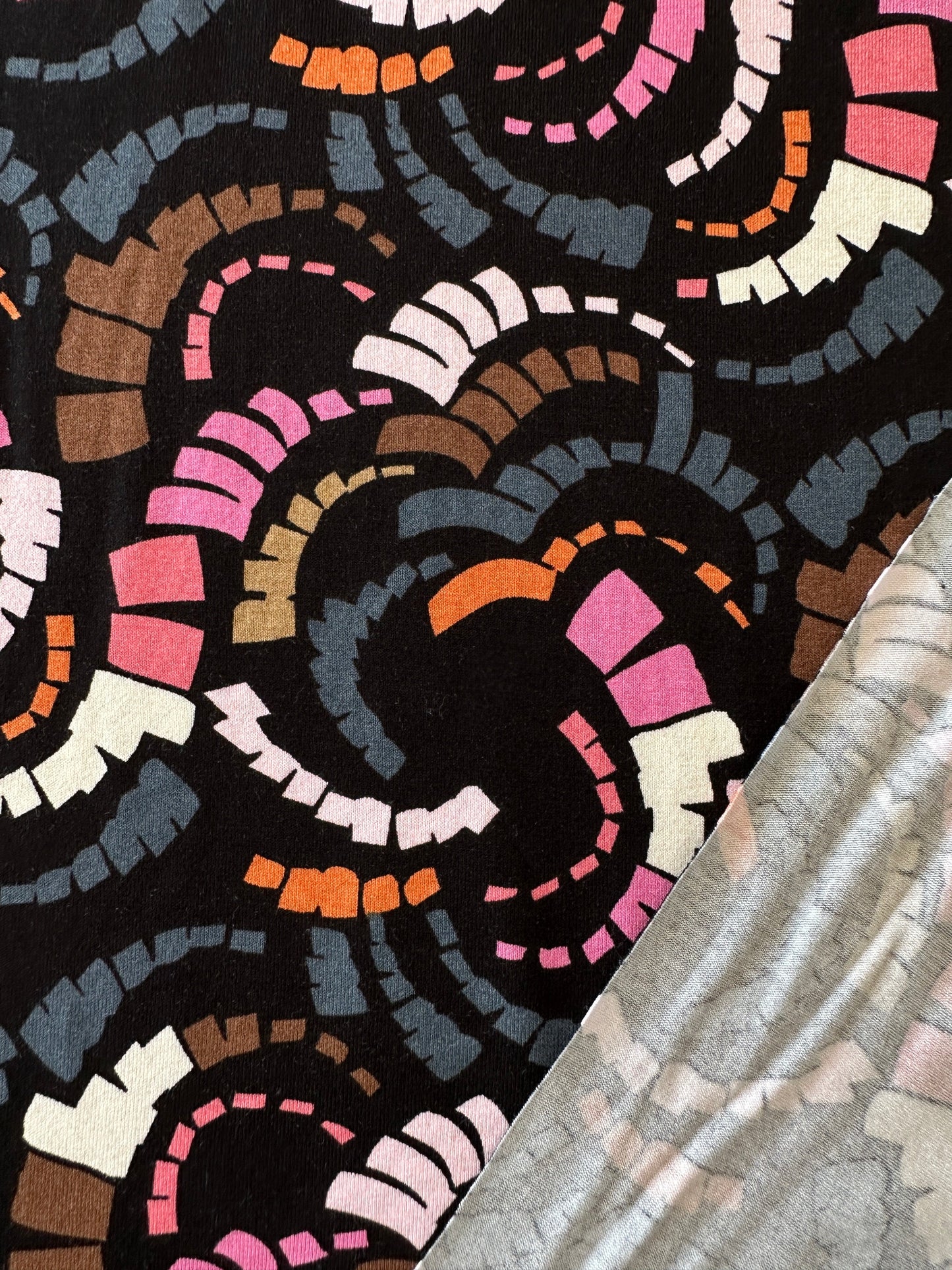 Spiral Viscose Jersey Fabric