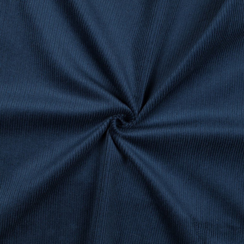 Stretch Cotton Corduroy Fabric in Petrol