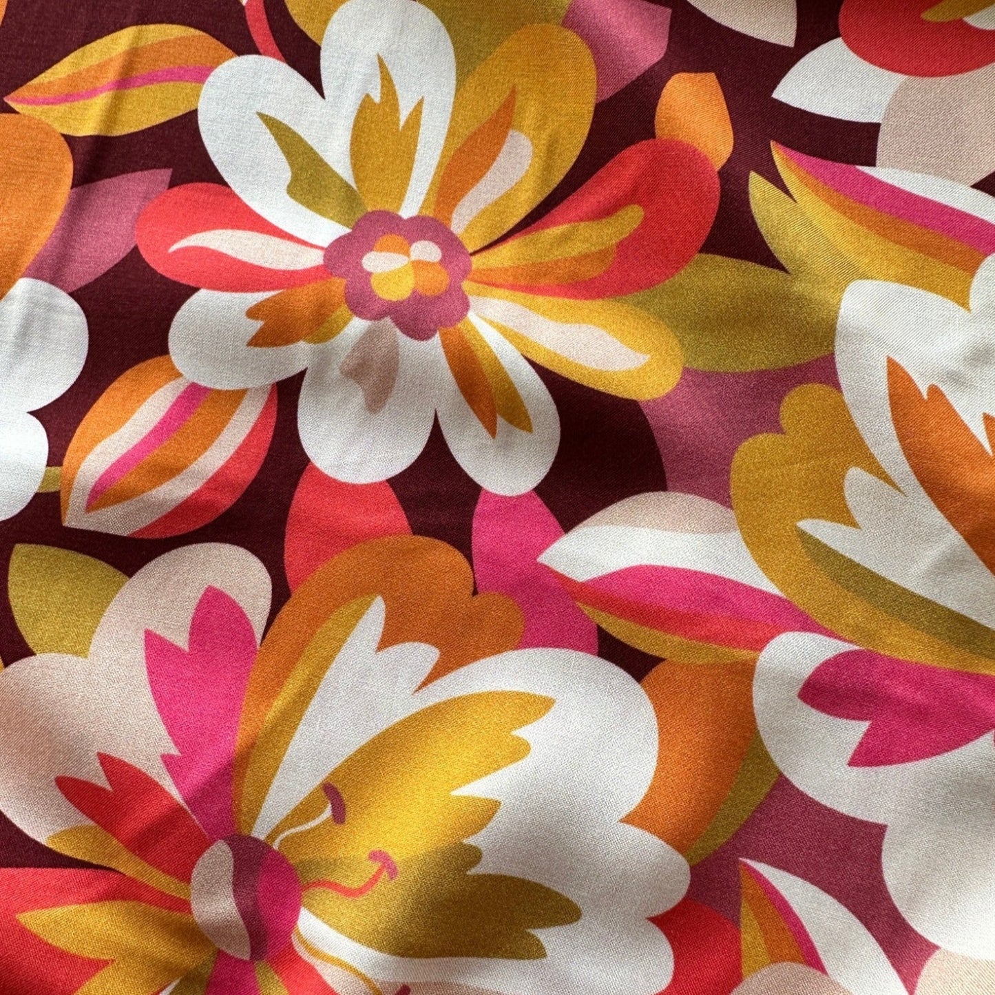 Tapestry Rayon Fabric in Flame - Dashwood Studio / Sholto Drumlanrig