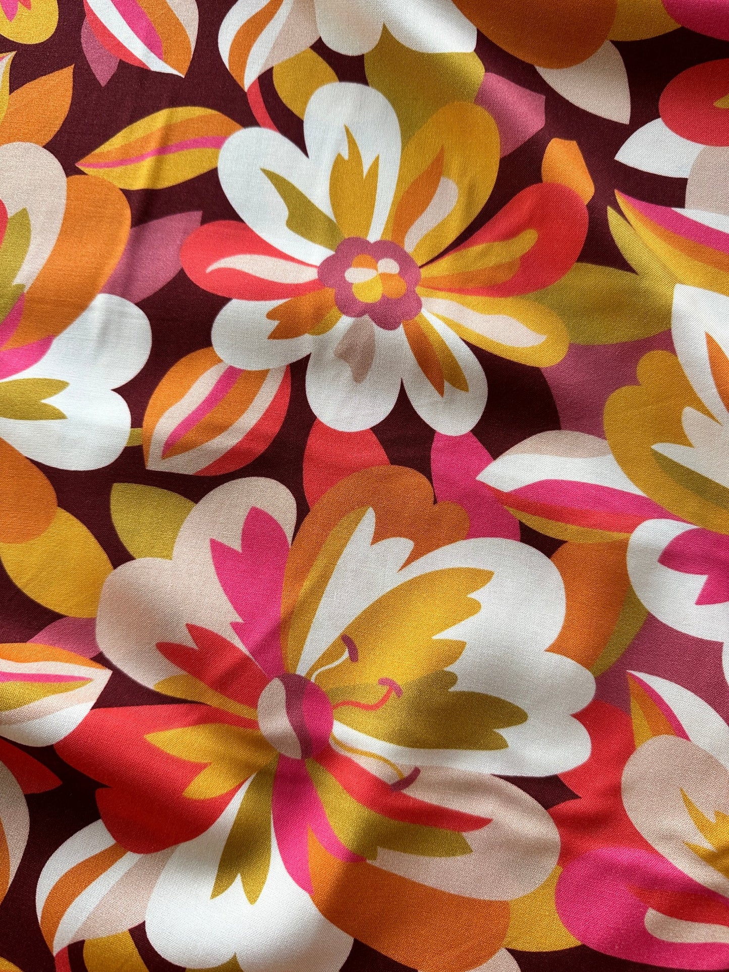 Tapestry Rayon Fabric in Flame - Dashwood Studio / Sholto Drumlanrig
