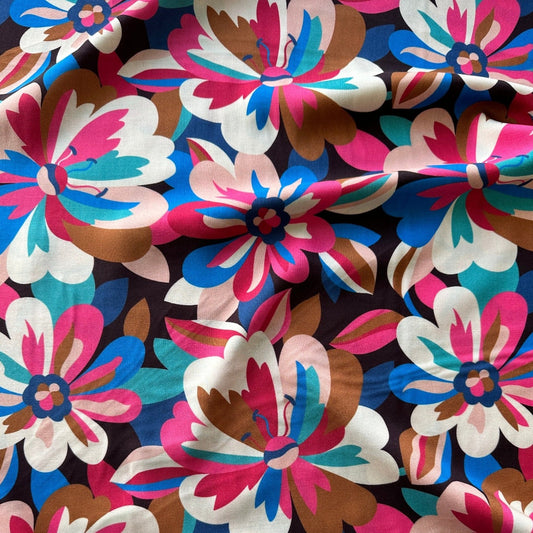 Tapestry Rayon Fabric in Berry - Dashwood Studio / Sholto Drumlanrig