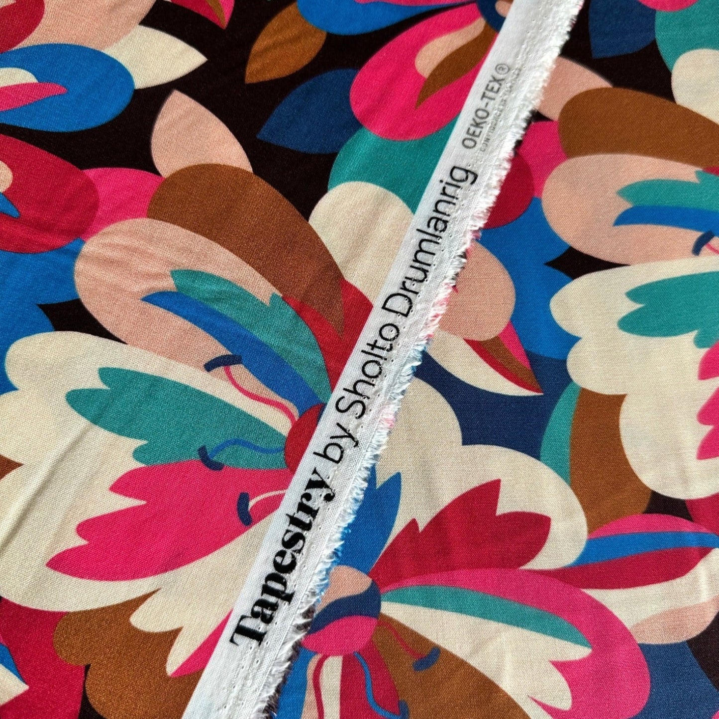 Tapestry Rayon Fabric in Berry - Dashwood Studio / Sholto Drumlanrig