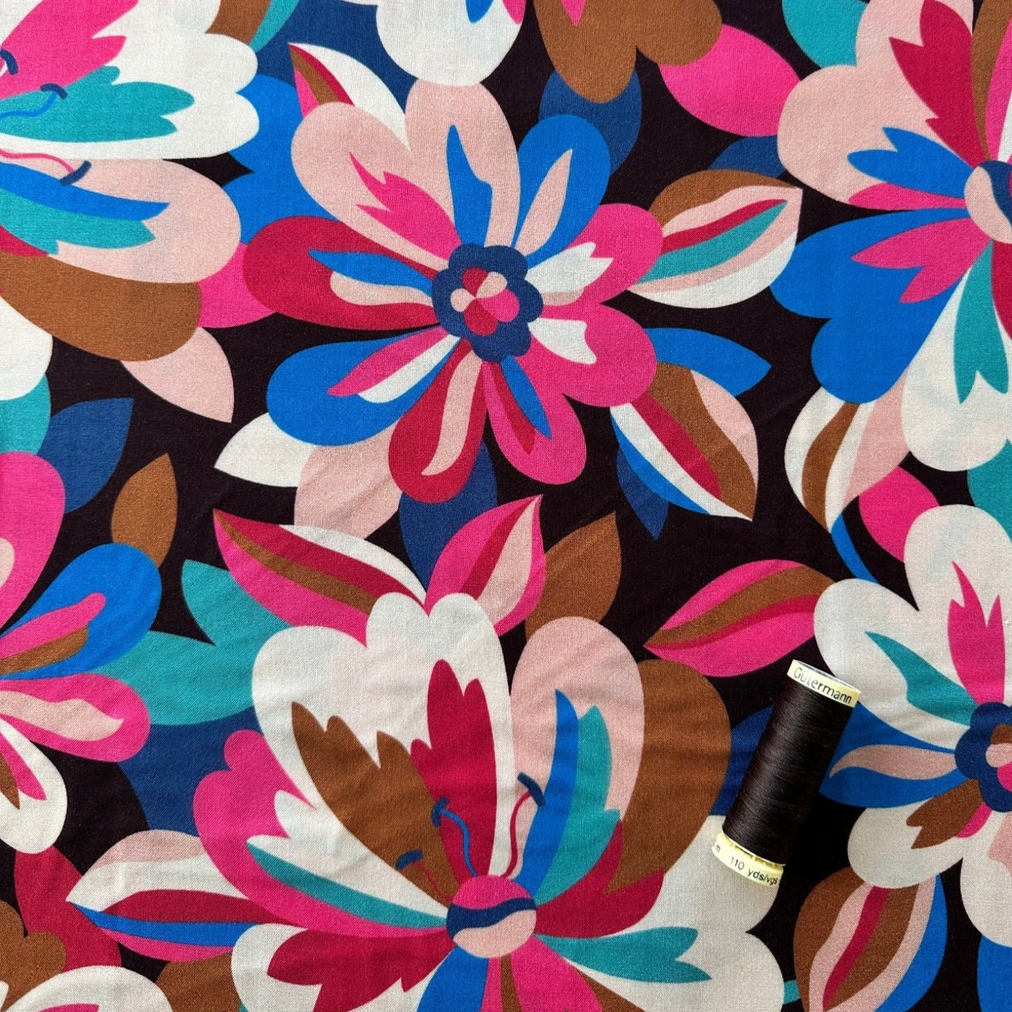 Tapestry Rayon Fabric in Berry - Dashwood Studio / Sholto Drumlanrig