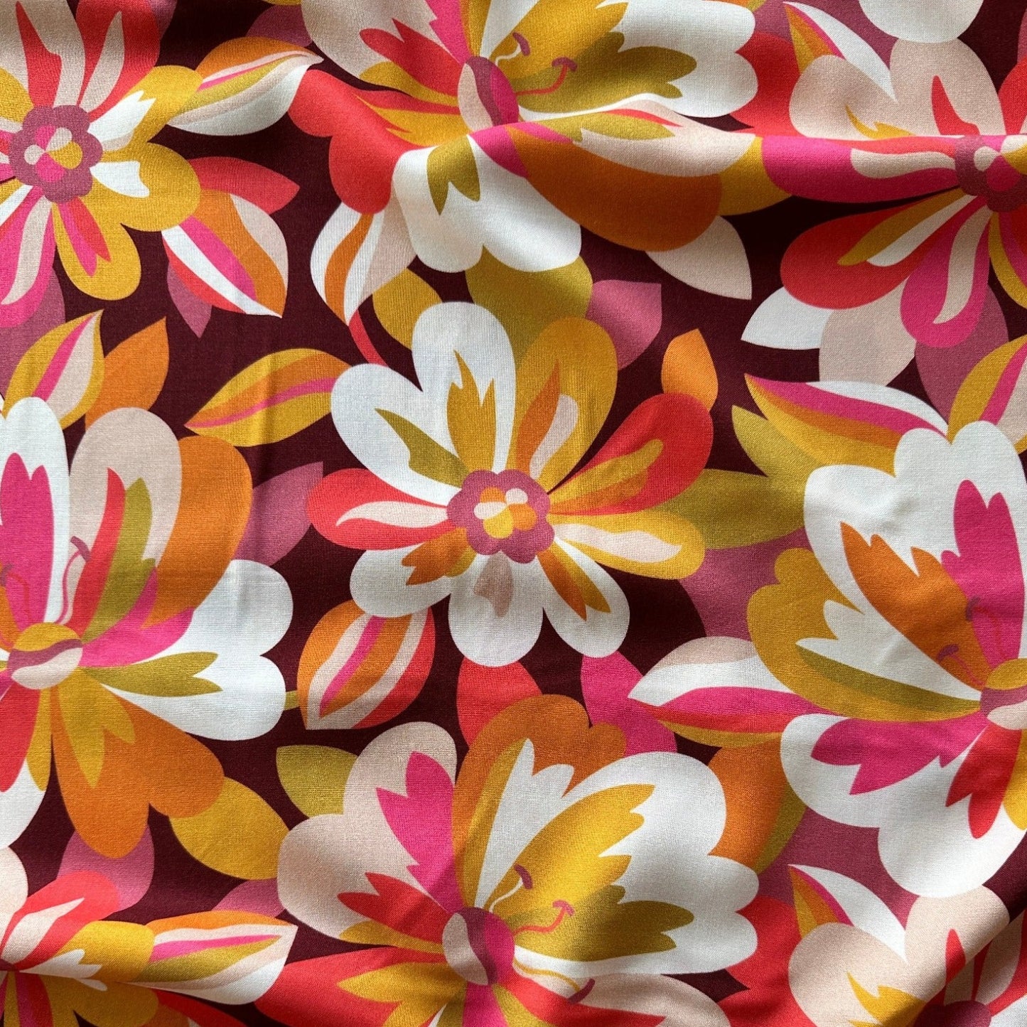Tapestry Rayon Fabric in Flame - Dashwood Studio / Sholto Drumlanrig