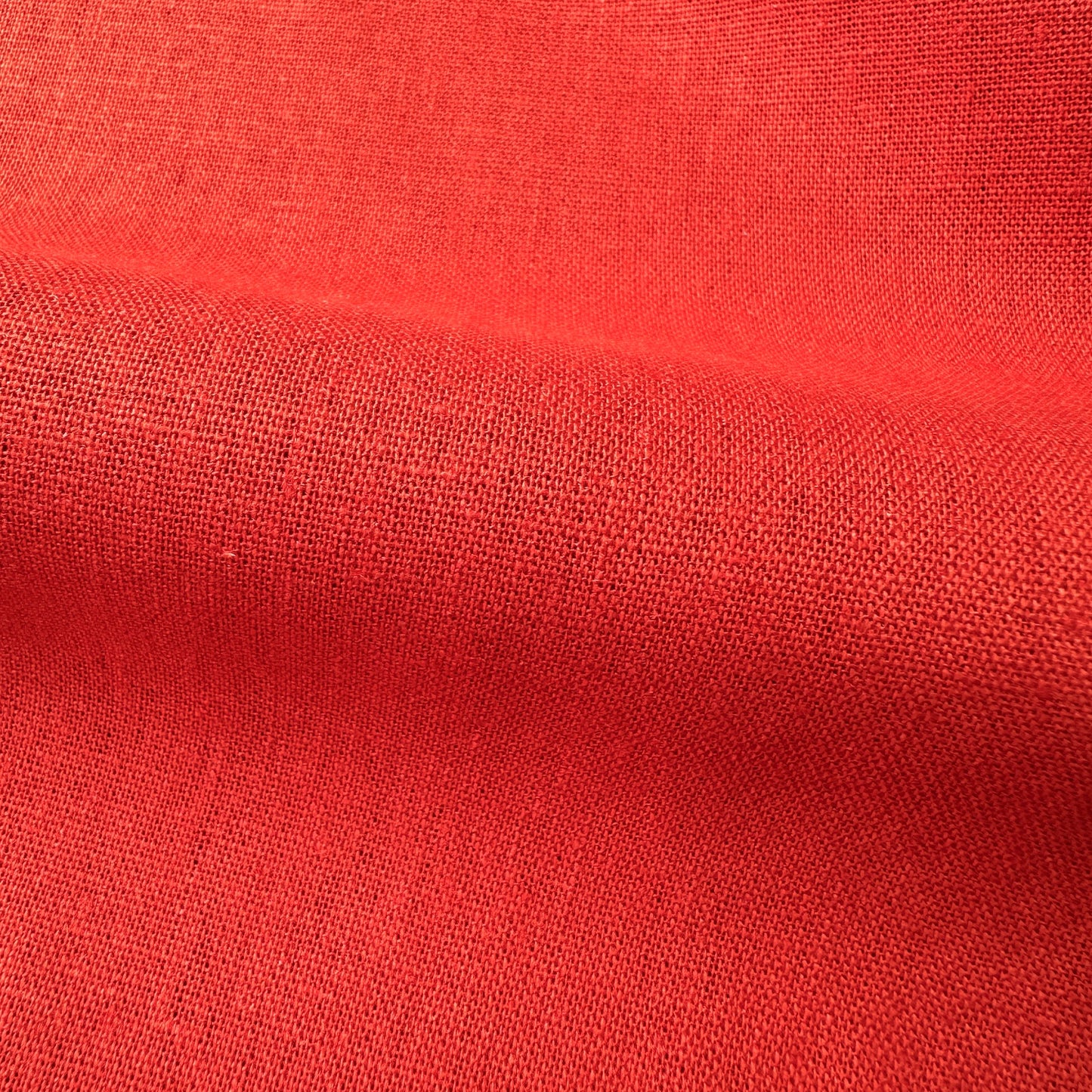 Terracotta Orange Viscose Linen Fabric