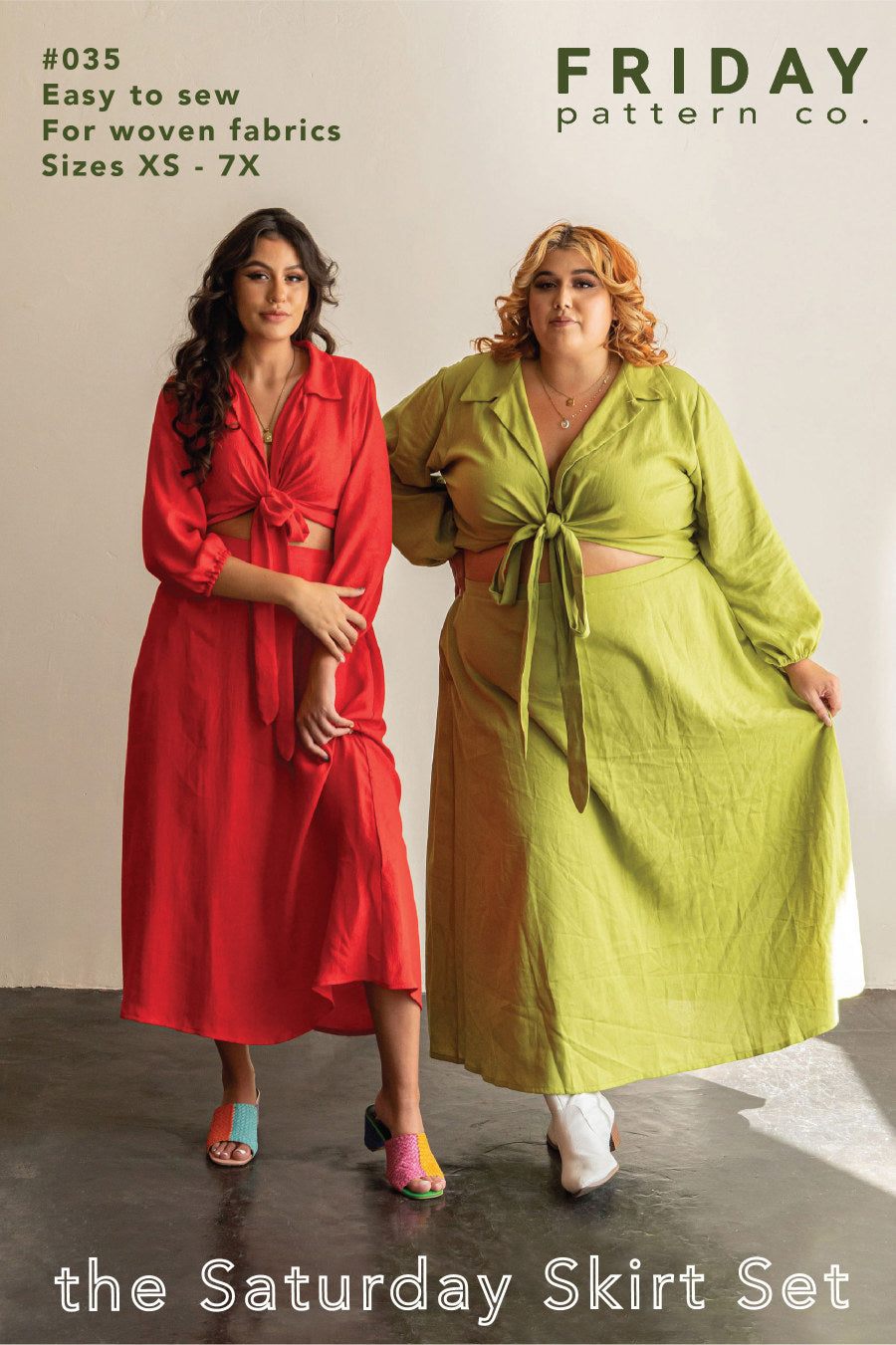 The Saturday Skirt Set Sewing Pattern - Friday Pattern Company