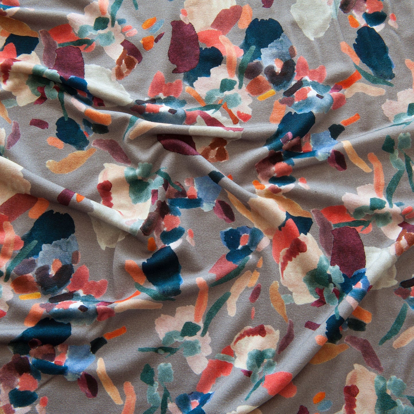 This Is Art Viscose Jersey In Grey - 45cm piece