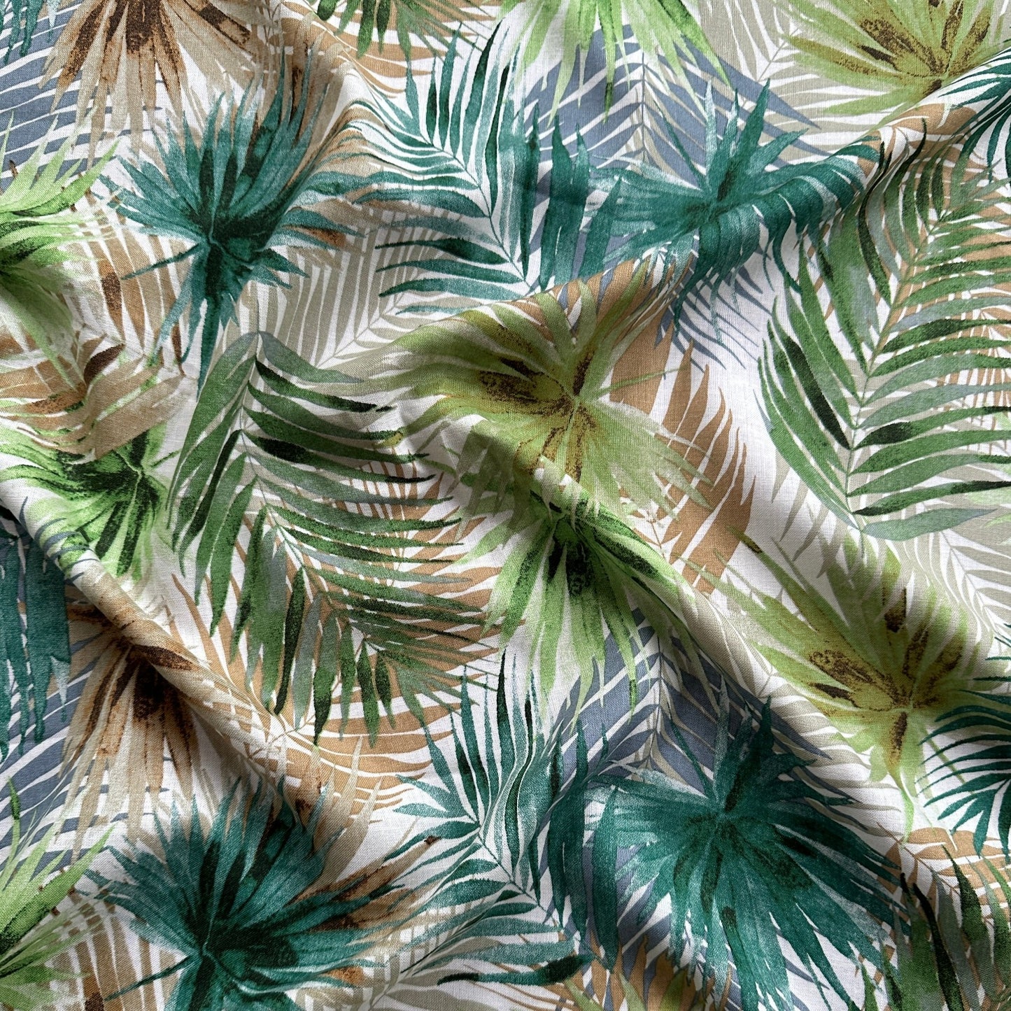 Willow Linen Viscose Fabric in Ivory