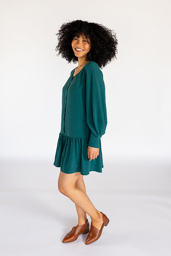 Wren Blouse and Dress Sewing Pattern - Chalk and Notch