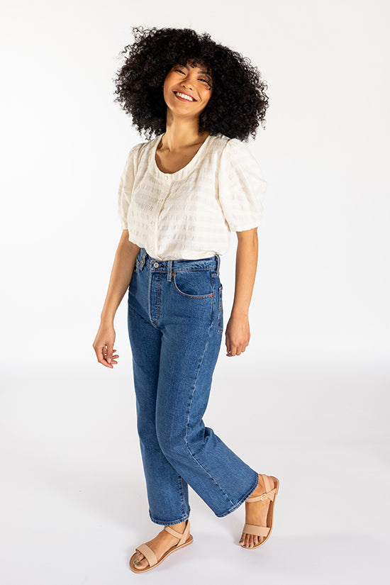 Wren Blouse and Dress Sewing Pattern - Chalk and Notch