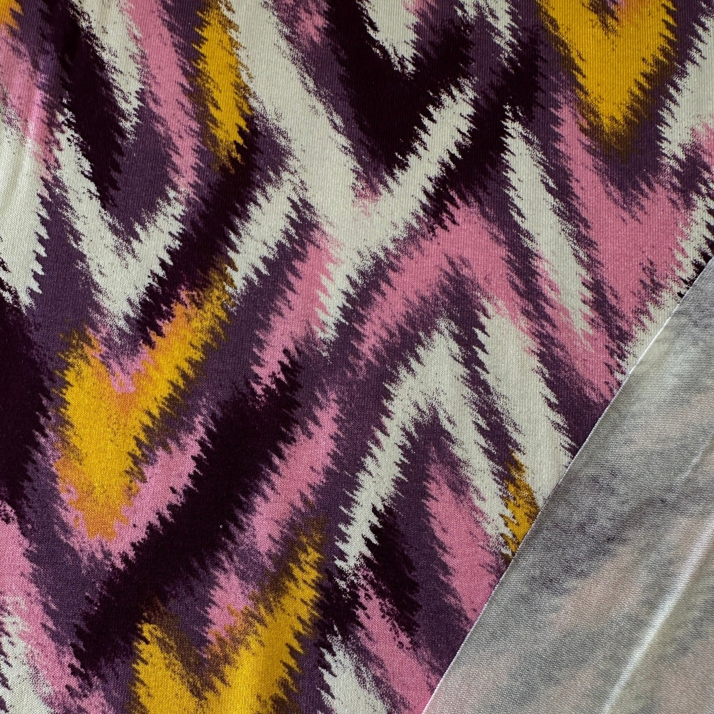 Zig Zag Viscose Jersey Fabric
