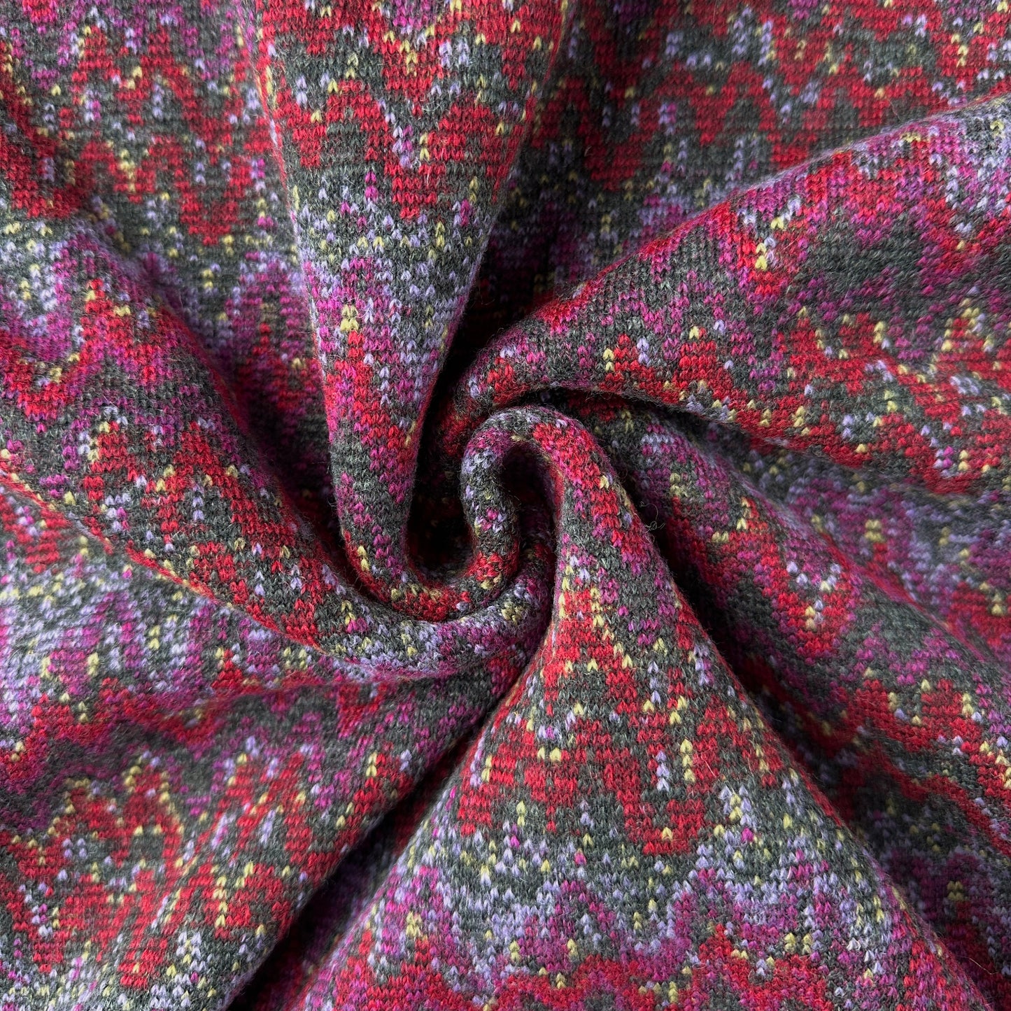 Zig Zag Knitted Fabric