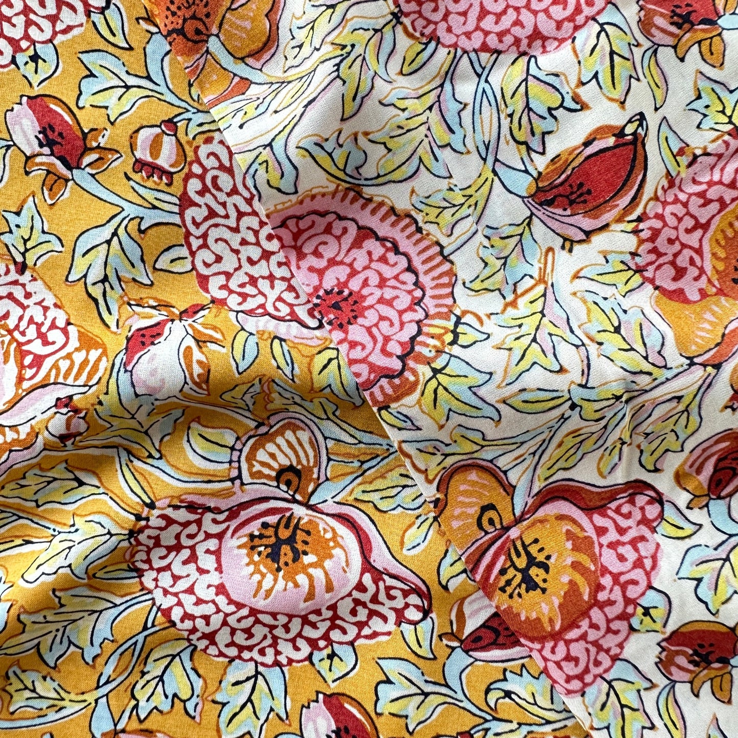 Andrea Tencel Lawn Fabric in Mustard