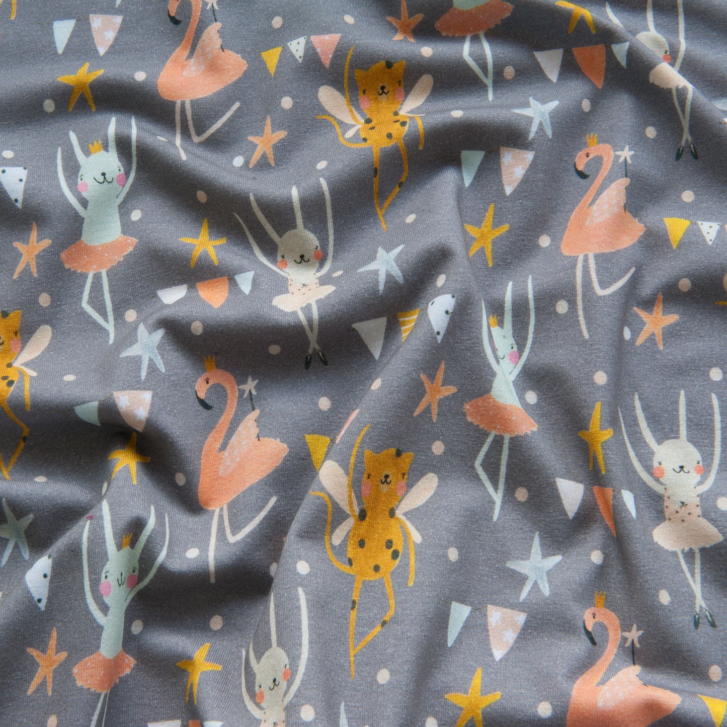 Ballerina Organic Cotton Jersey in Grey