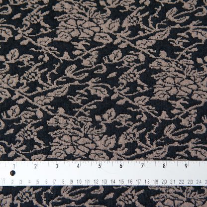 Black and Coffee Floral Jersey