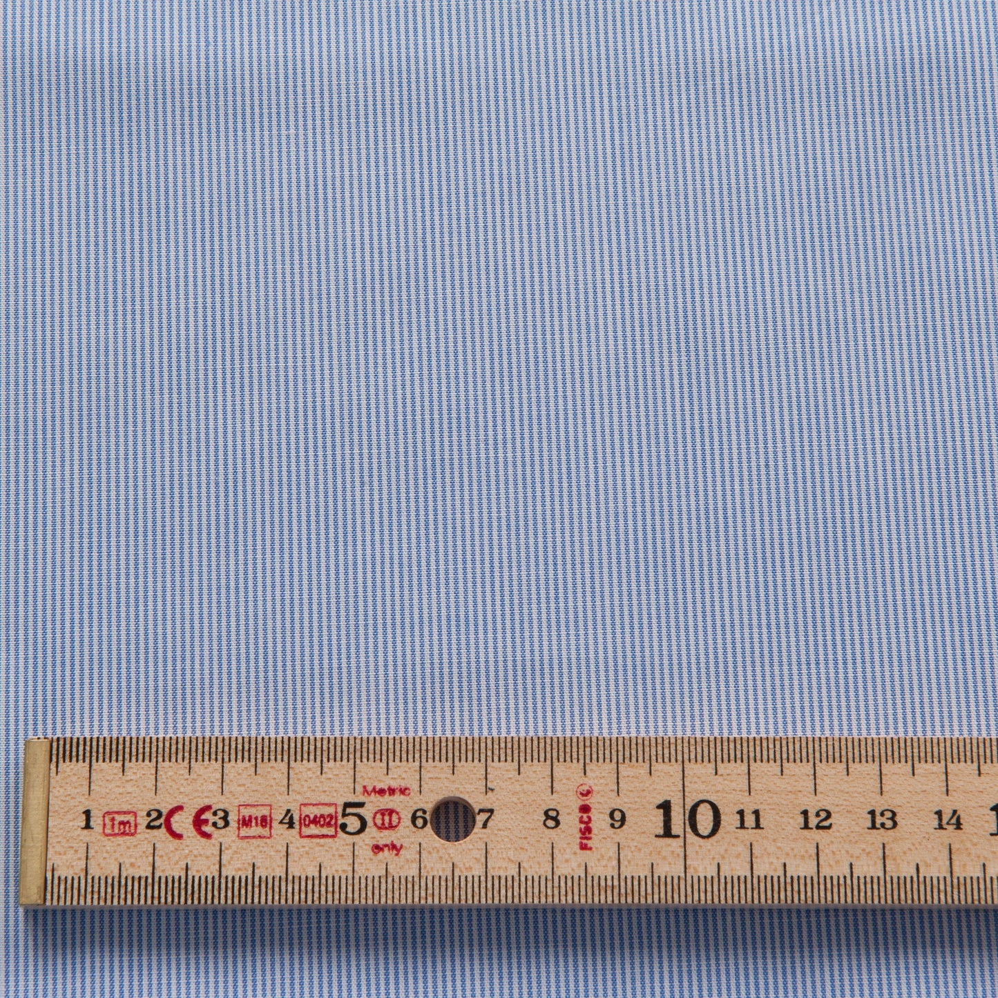 Blue and White Striped Cotton Fabric