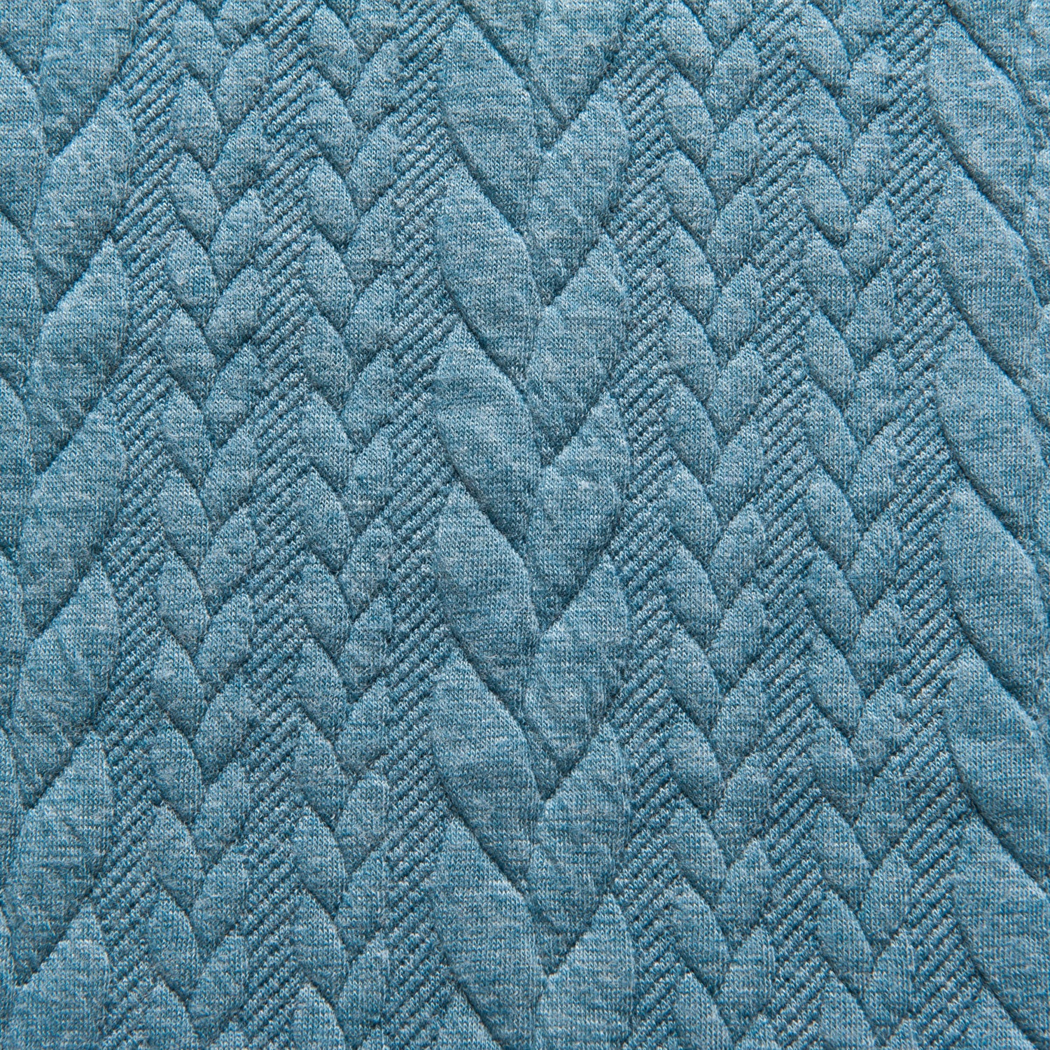Cable Knit Jacquard Jersey - Aqua – Sew Sew Sew