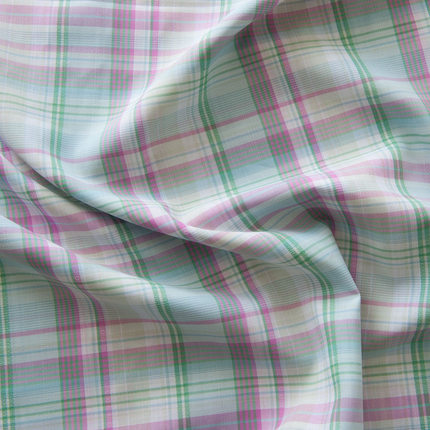 Checked Cotton Lawn in Pink and Green