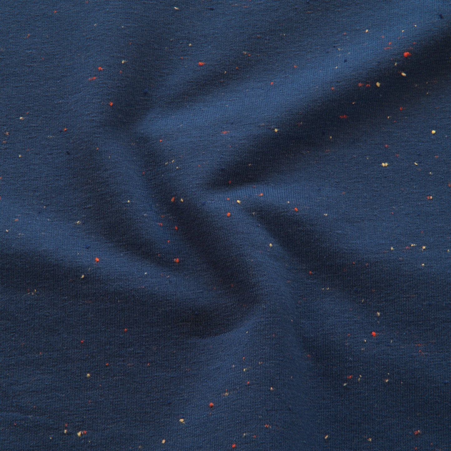 Cosy Colours Flecked Sweatshirt Fabric in Navy - 90cm piece