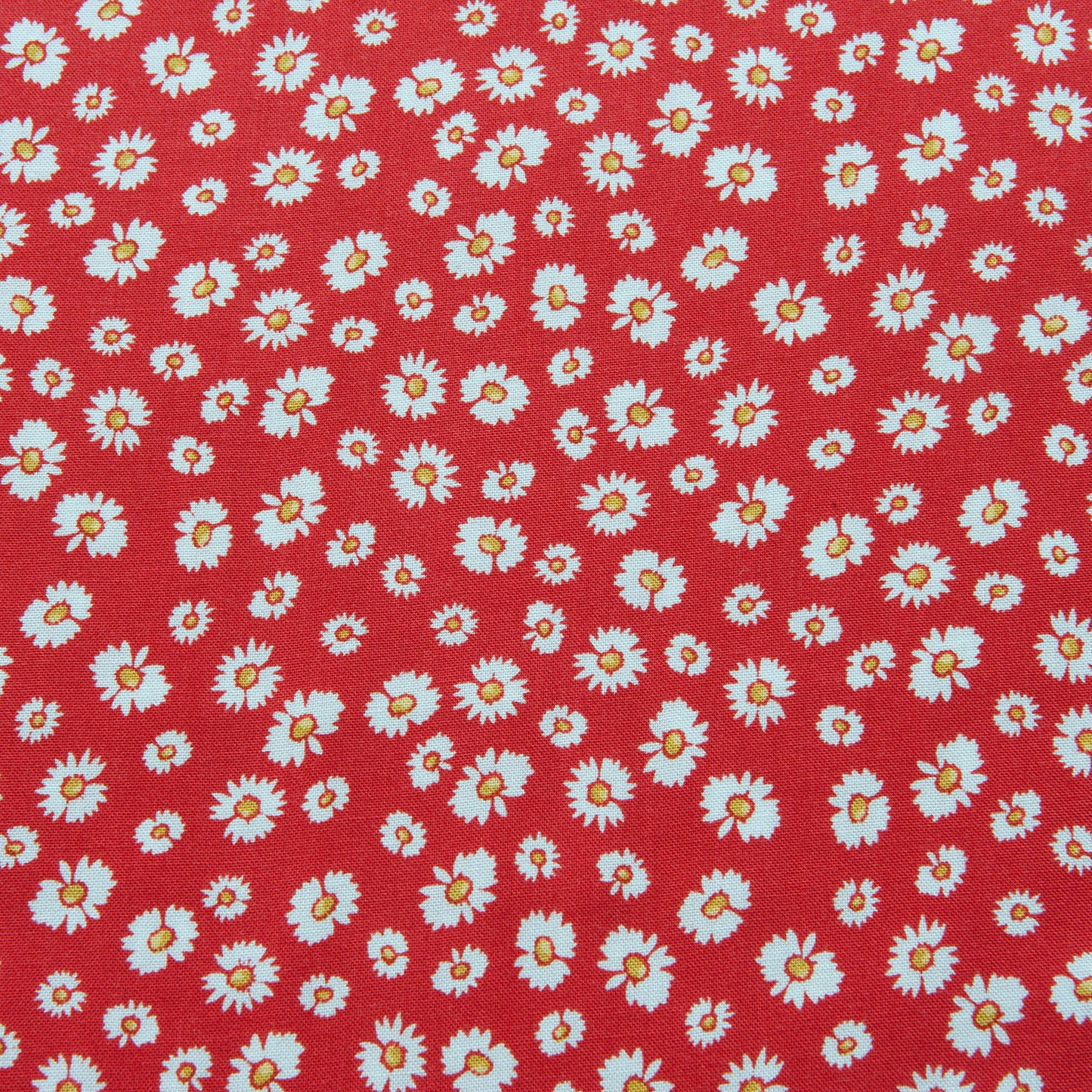 Daisies Viscose in Red - 80cm