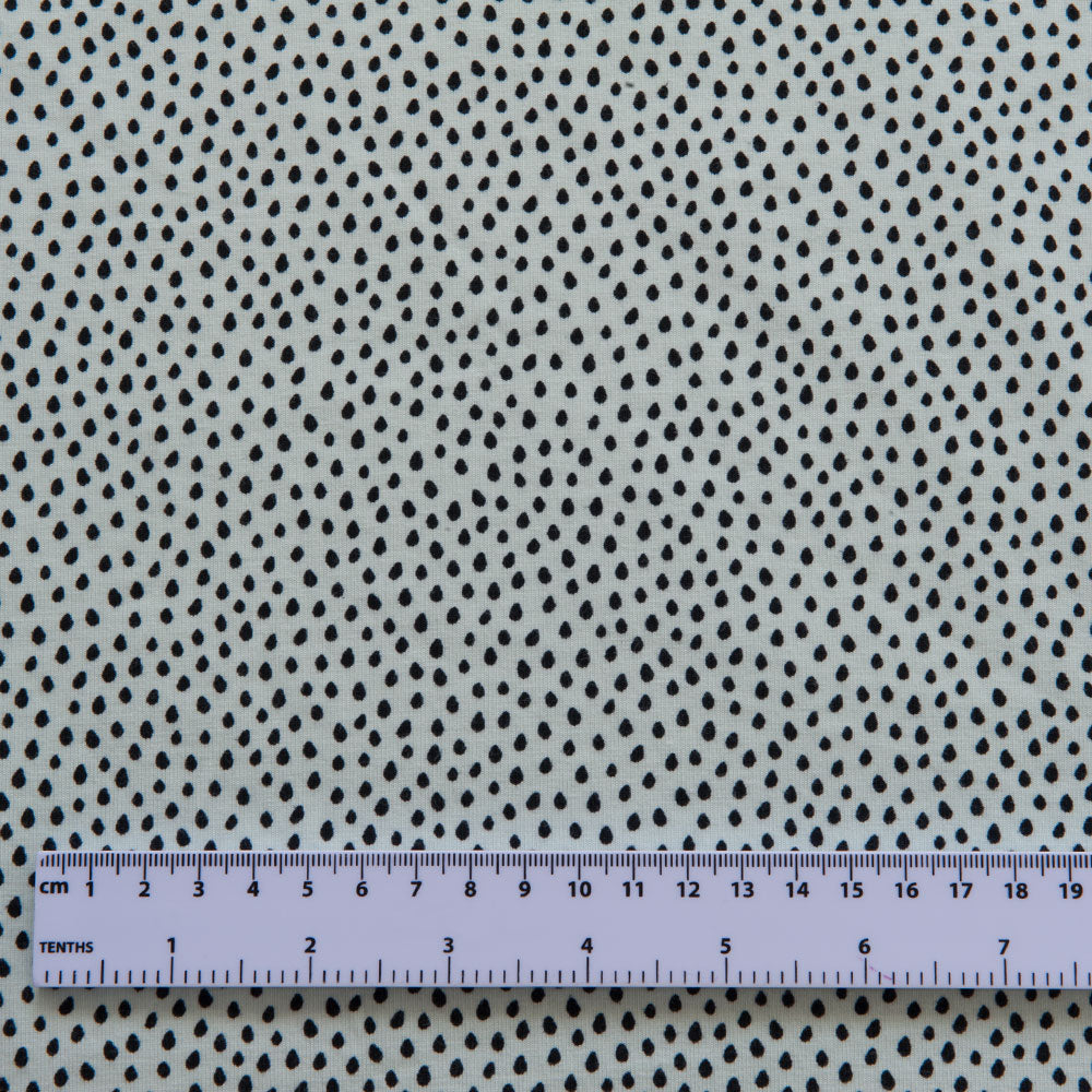 Dots Cotton Jersey in Soft Mint - 3m Piece - SECOND
