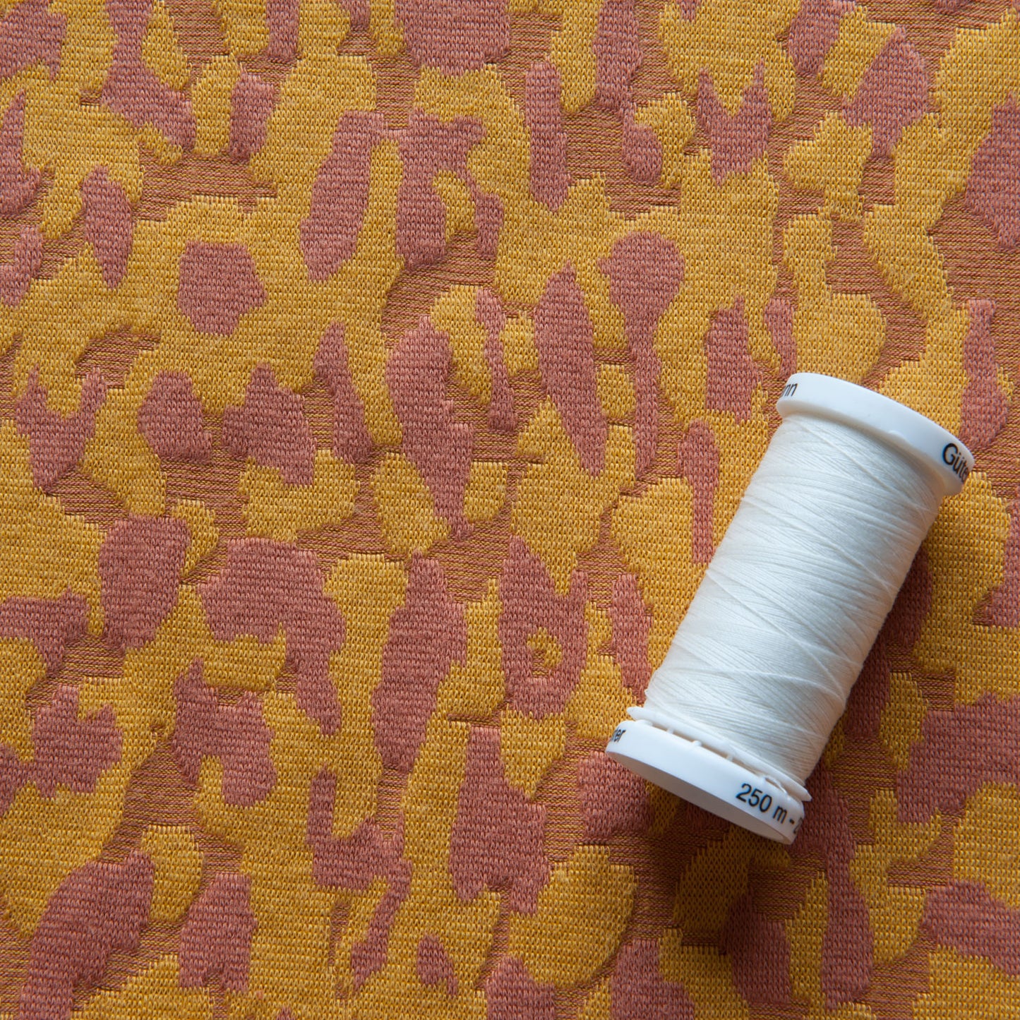 Edith Jacquard Jersey in Mustard