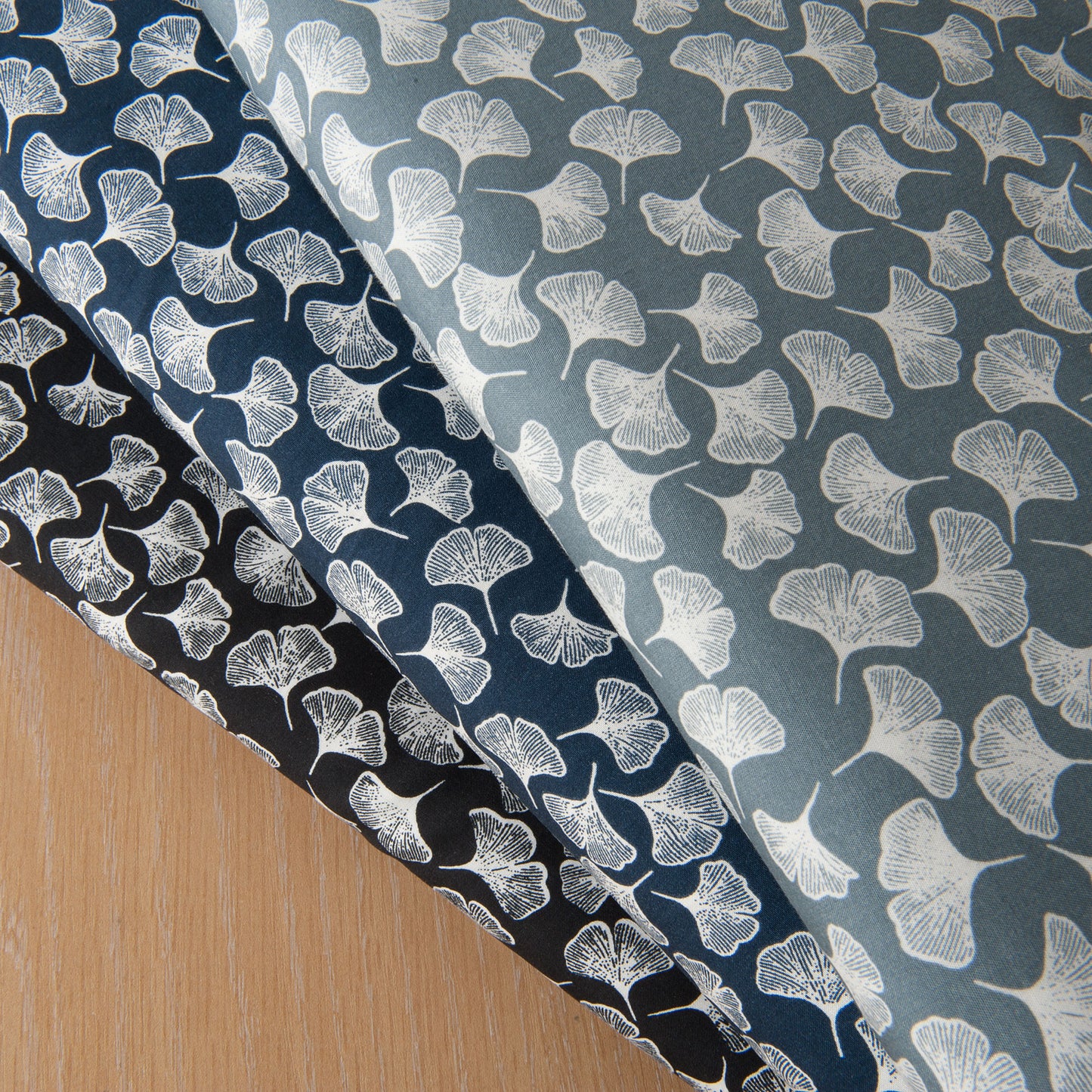 Falling Petals Viscose Fabric in Black - 1m Piece