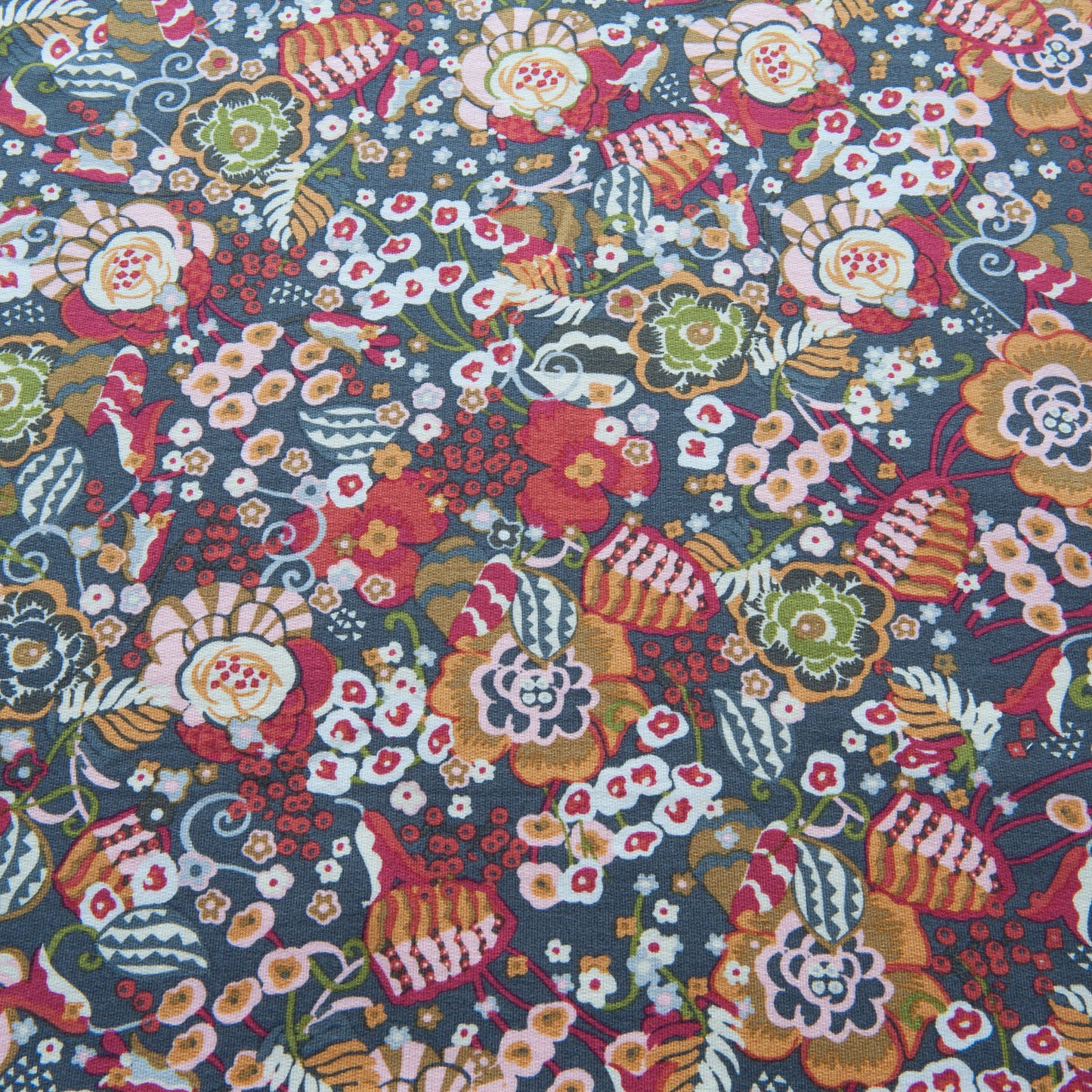 Flower Power Modal French Terry in Slate