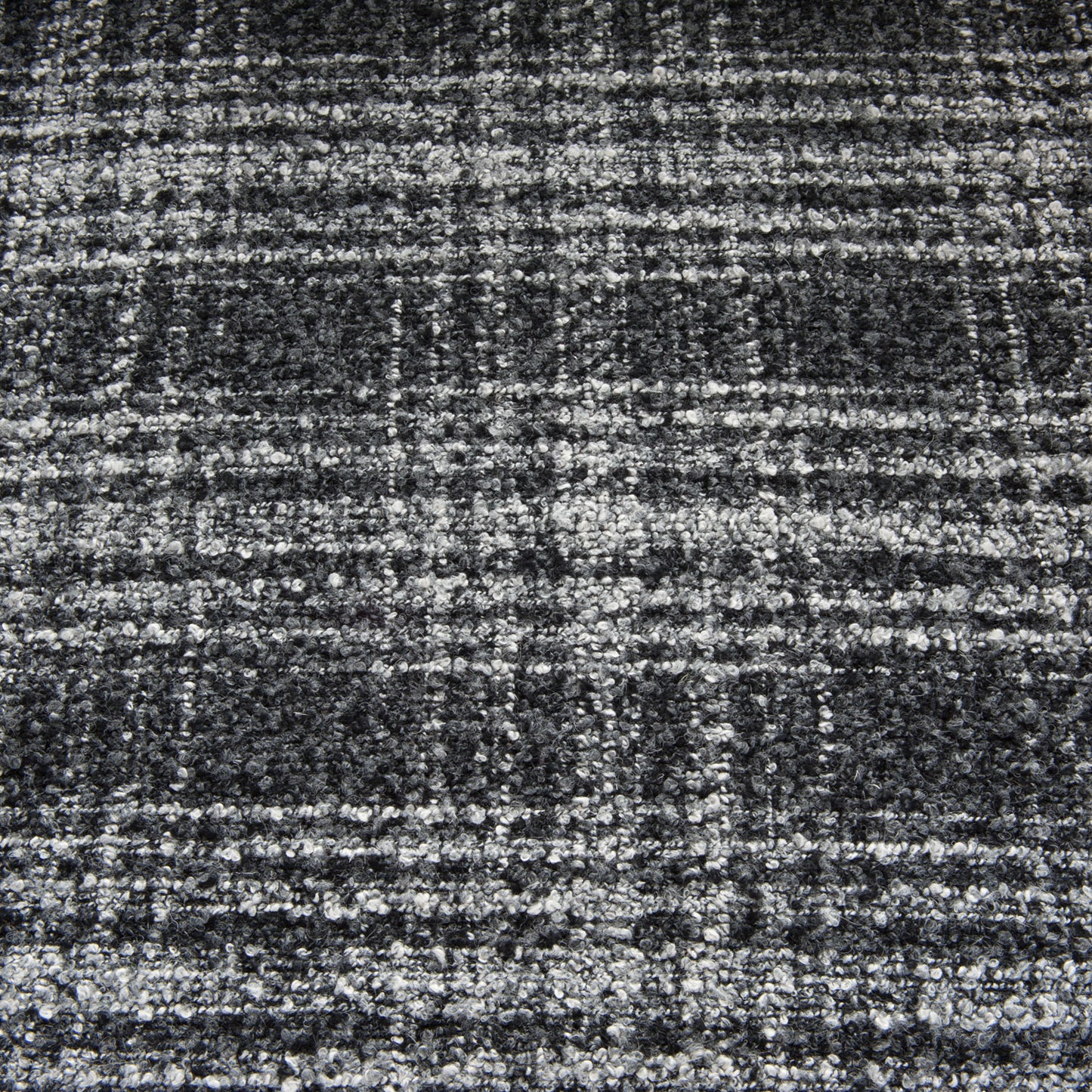 Grey Check Wool Boucle