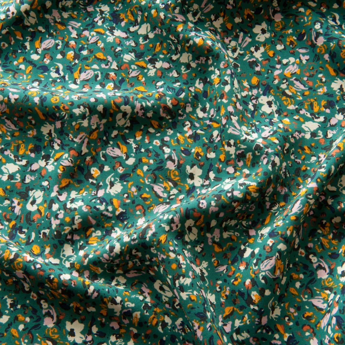 Hazel Viscose Fabric in Green