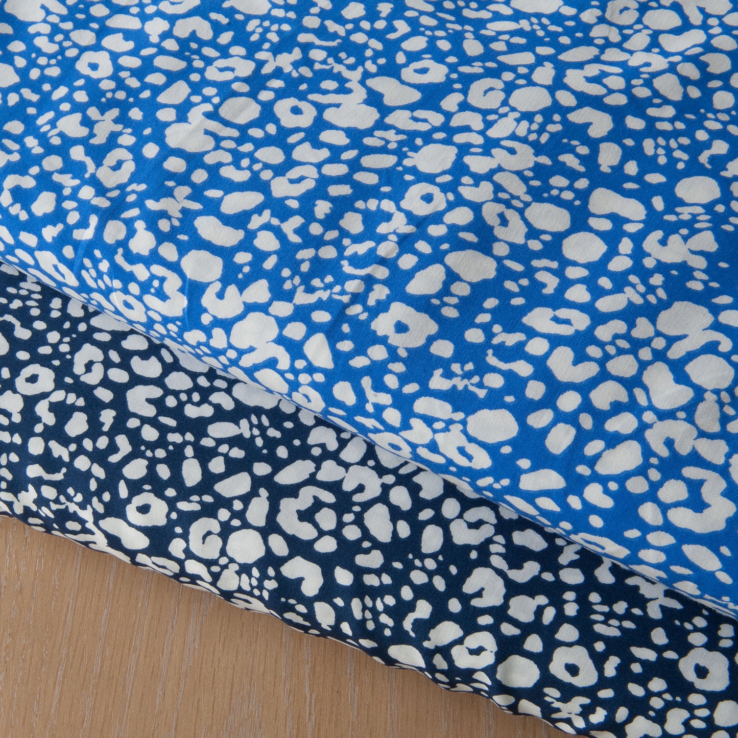 Heather Viscose Fabric in Navy