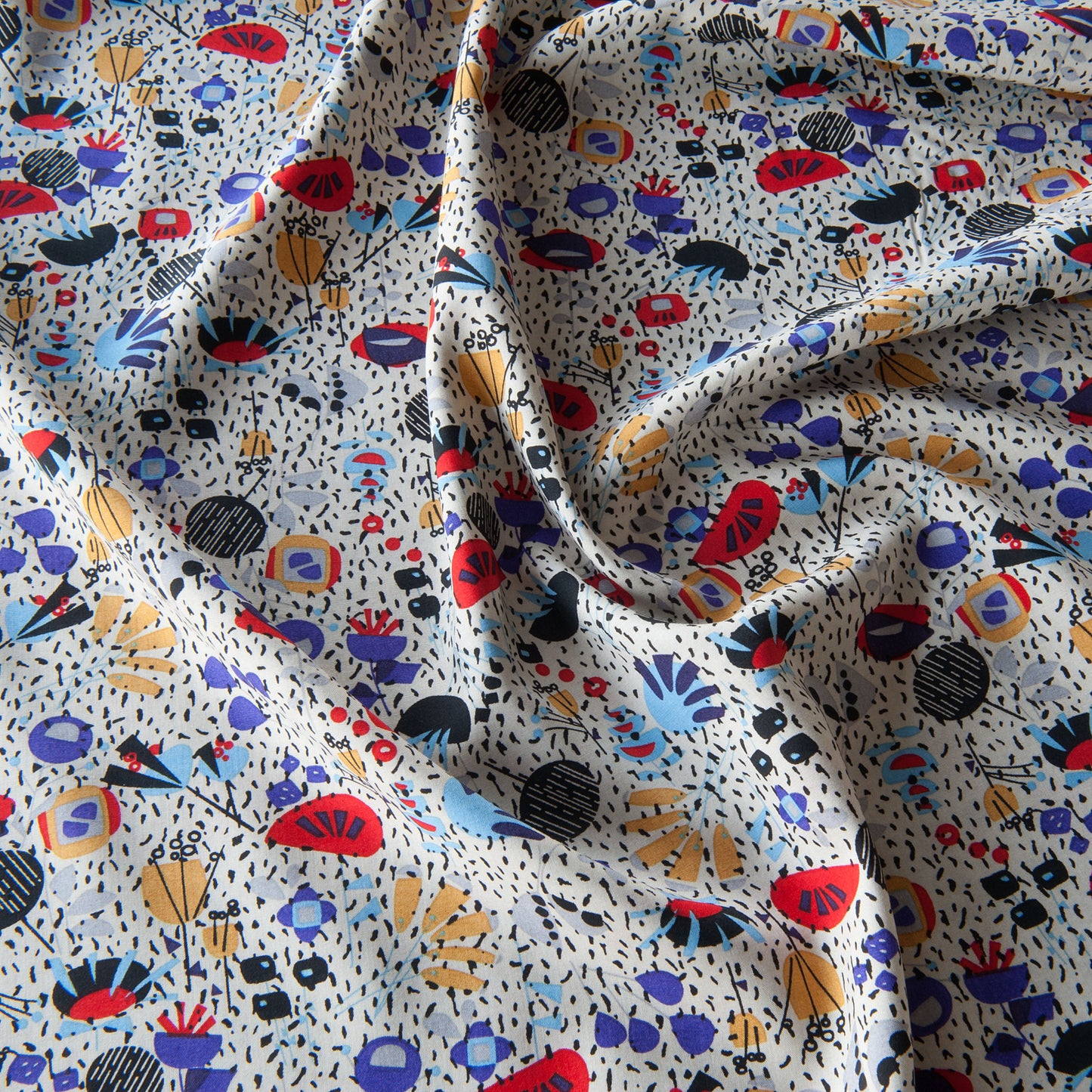 Imogen Viscose Fabric in Ecru