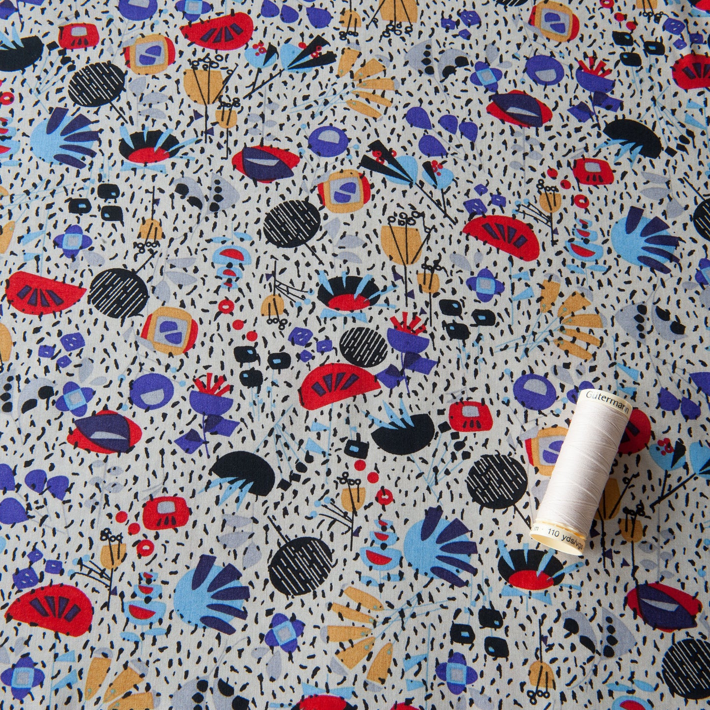 Imogen Viscose Fabric in Ecru