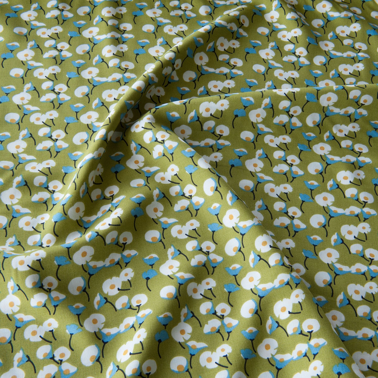 Lisa Viscose Fabric in Lime Green - 50cm Piece
