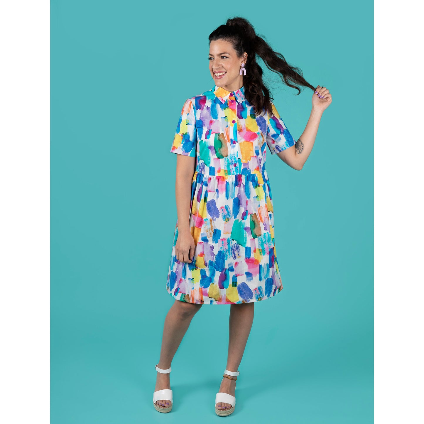 Lyra Shirt Dress Sewing Pattern - Tilly and the Buttons (Old Version, UK Size 6 - 24)