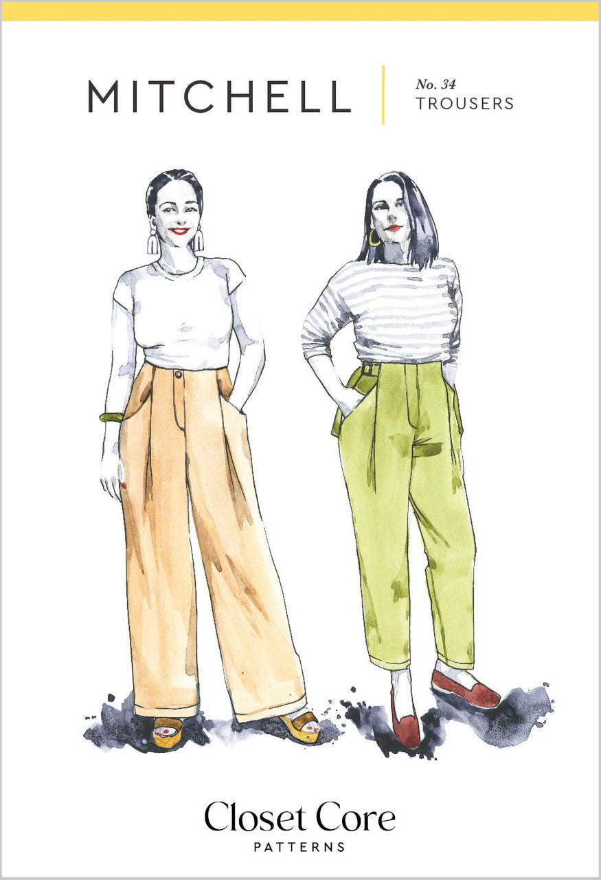 Mitchell Trousers Sewing Pattern by Closet Core Patterns – Sew Sew Sew
