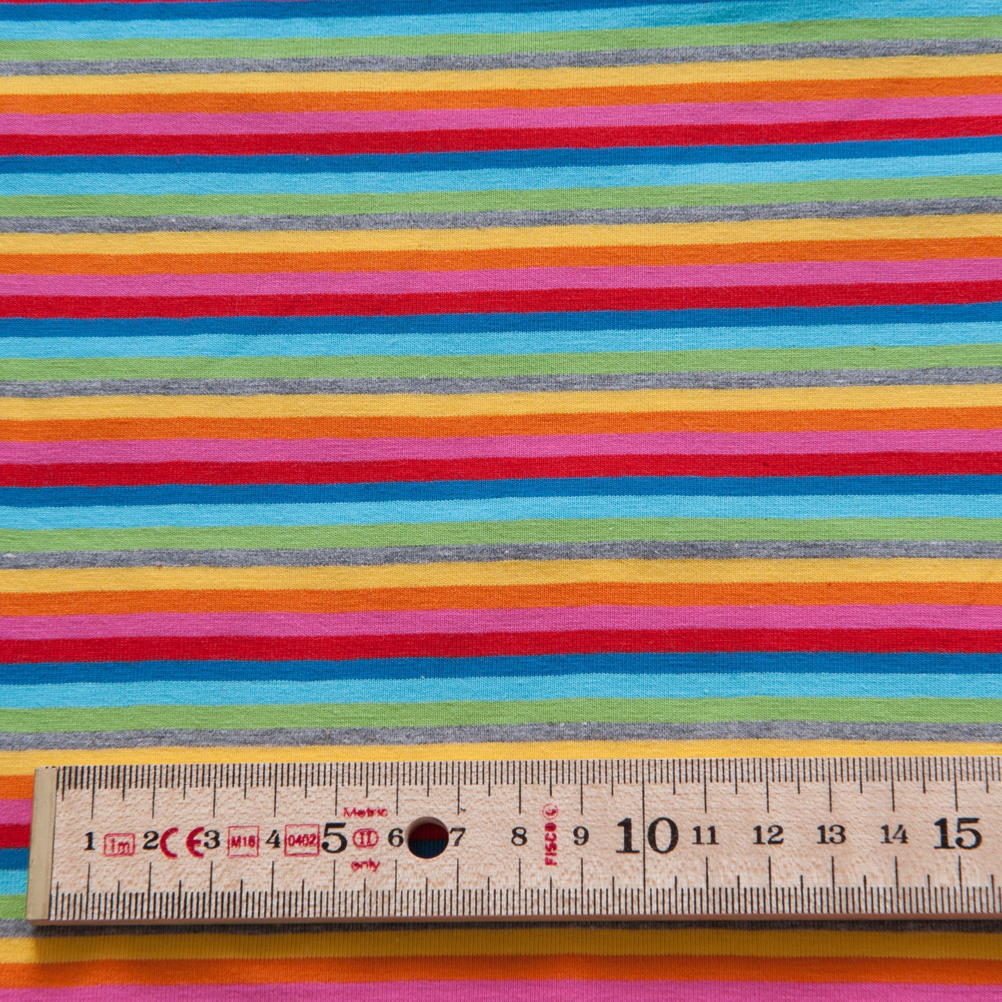Multicolour Striped Cotton Jersey