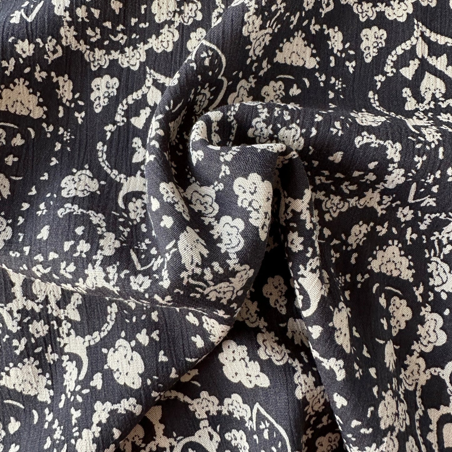 Nora Crinkle Viscose Fabric