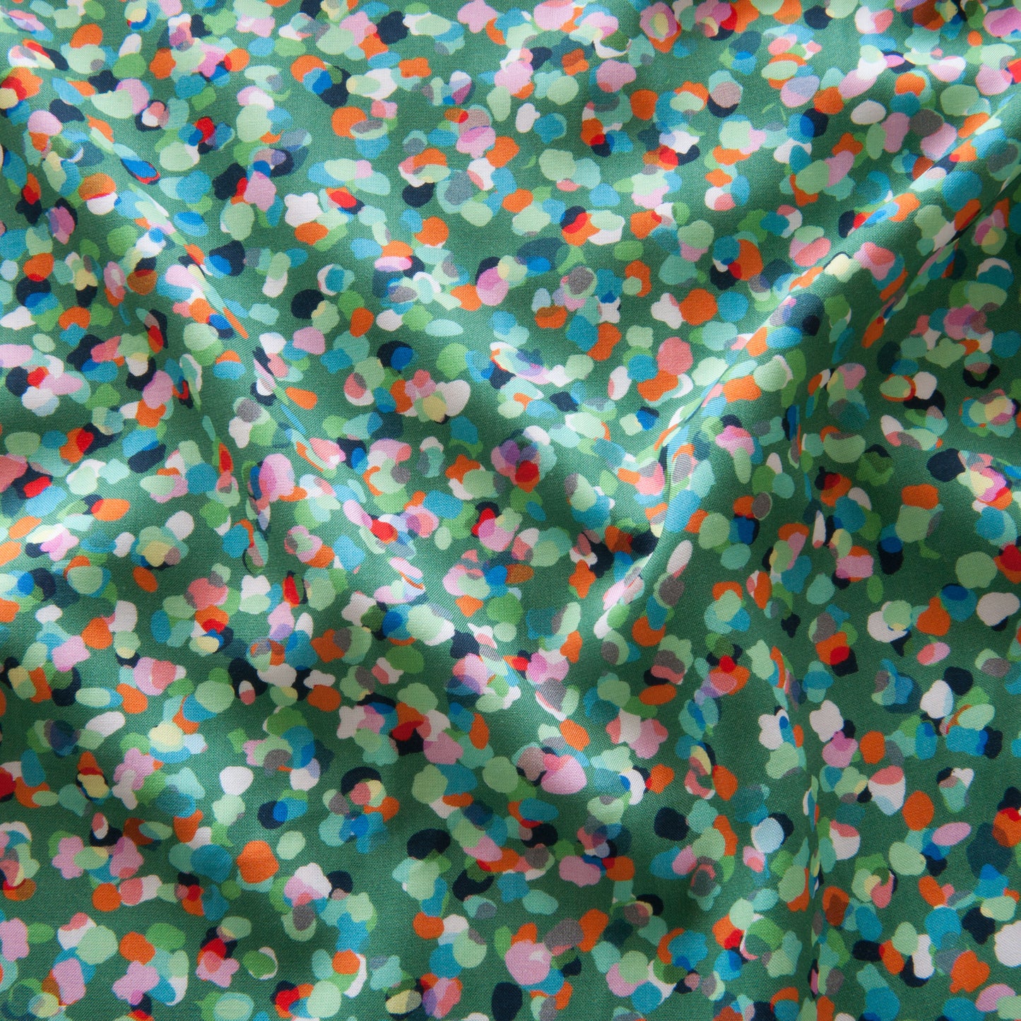 Party Spot Rayon Fabric in Emerald - Dashwood Studio / Rachel Parker