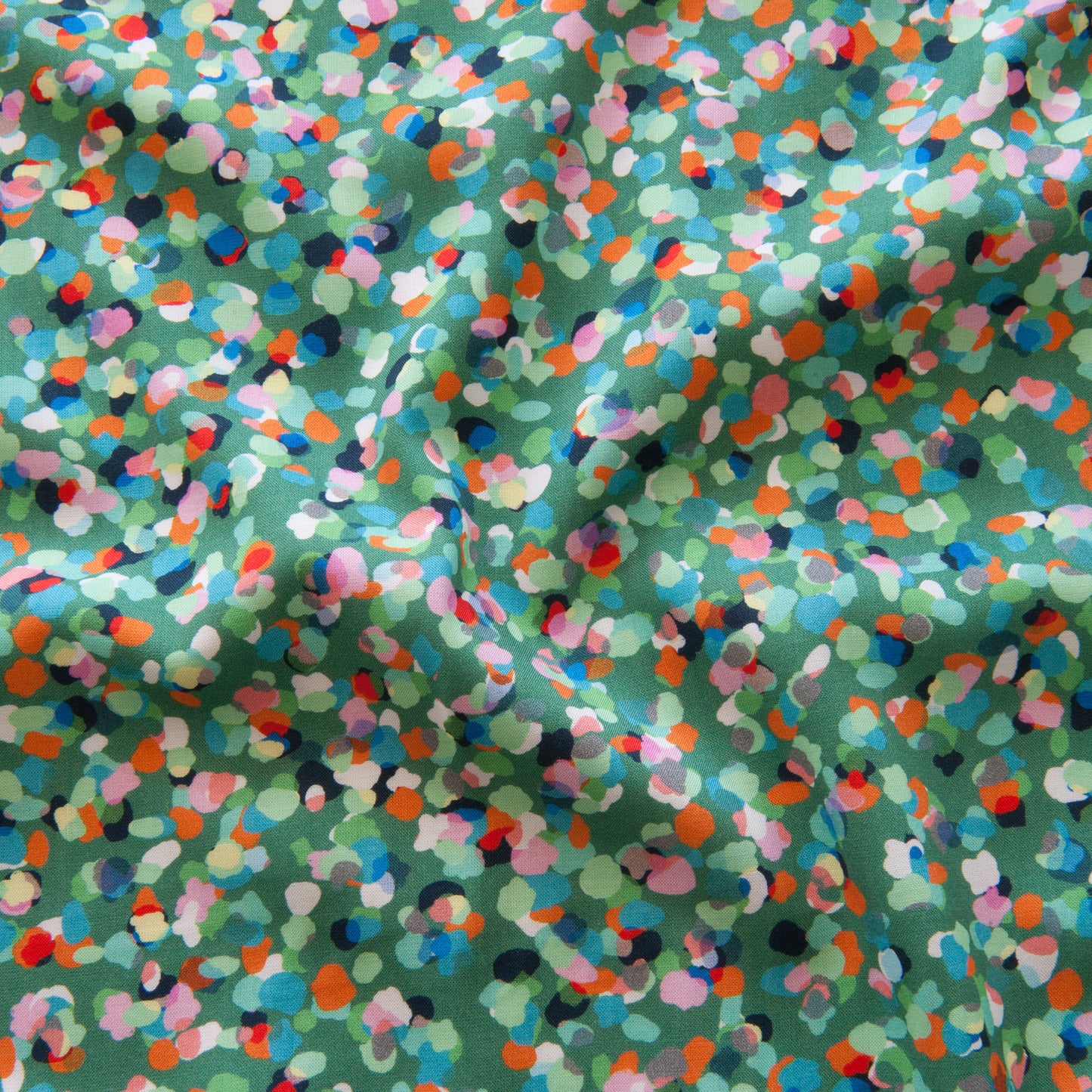 Party Spot Rayon Fabric in Emerald - Dashwood Studio / Rachel Parker