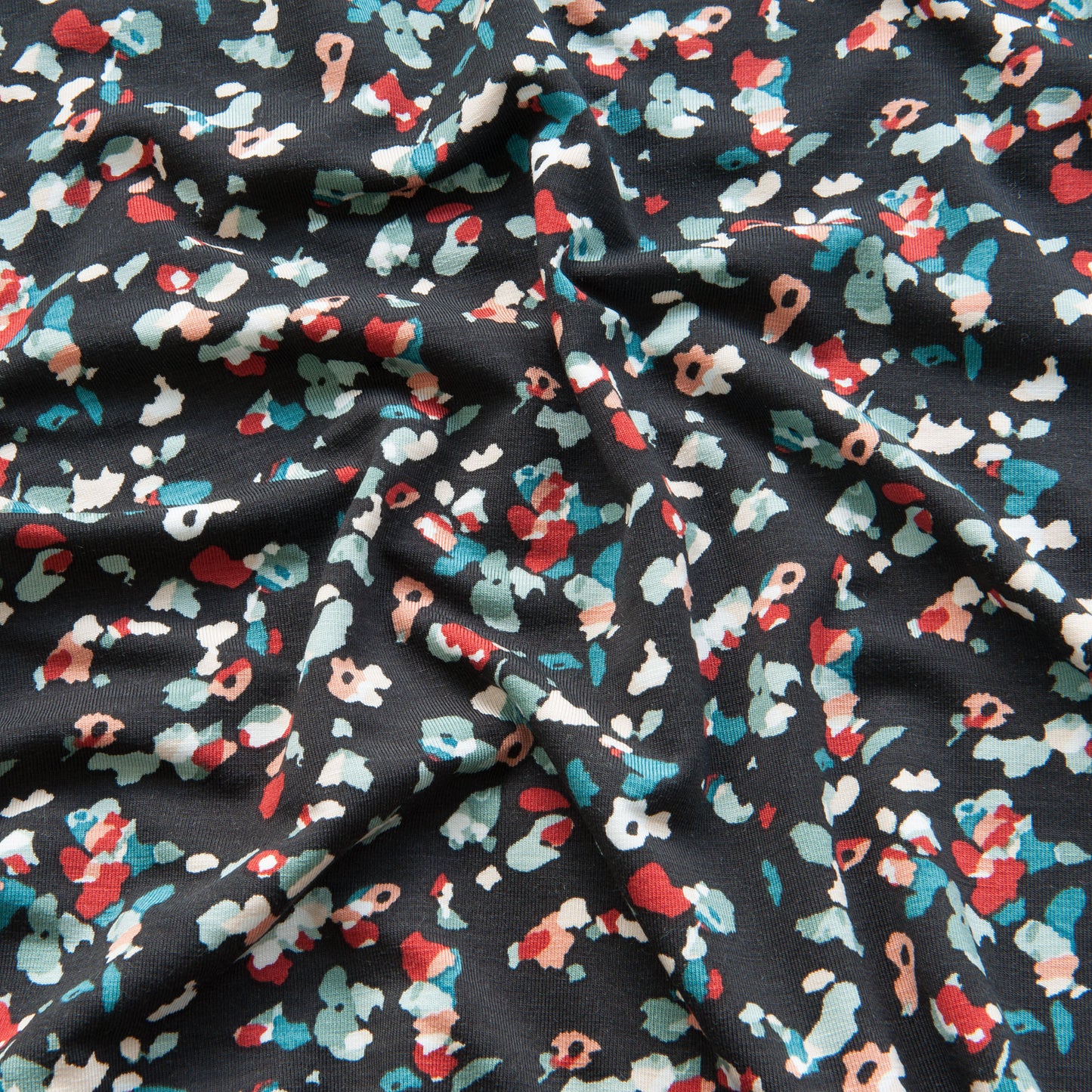 Petals Tencel Modal Jersey in Charcoal