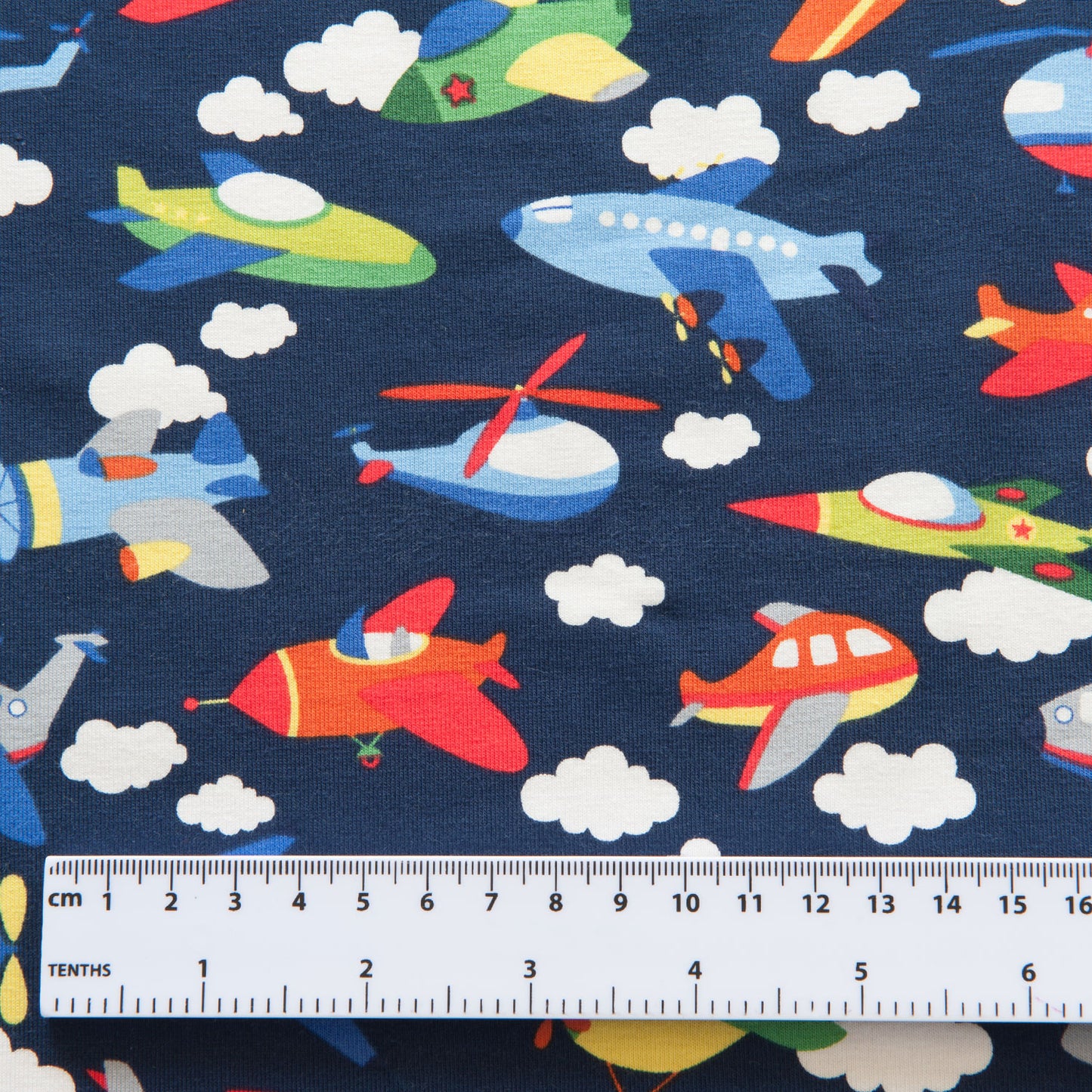 Planes Cotton Jersey