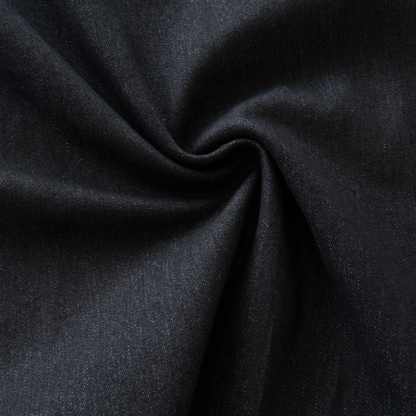 Recycled Cotton Stretch 9oz Denim in Black