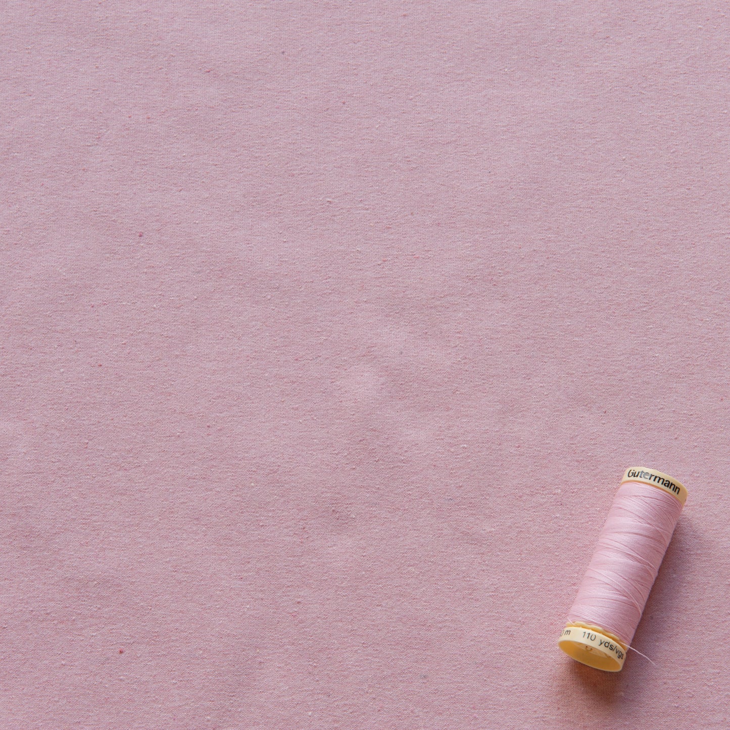 Recycled Cotton Sweatshirt Fabric in Pink