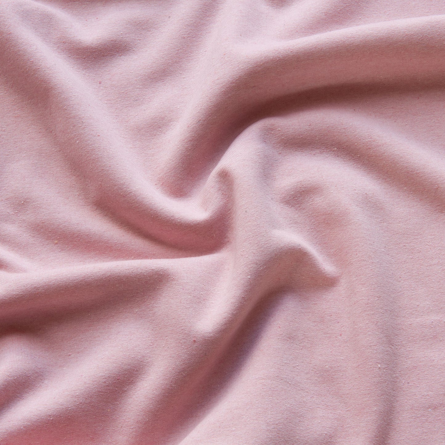 Recycled Cotton Sweatshirt Fabric in Pink