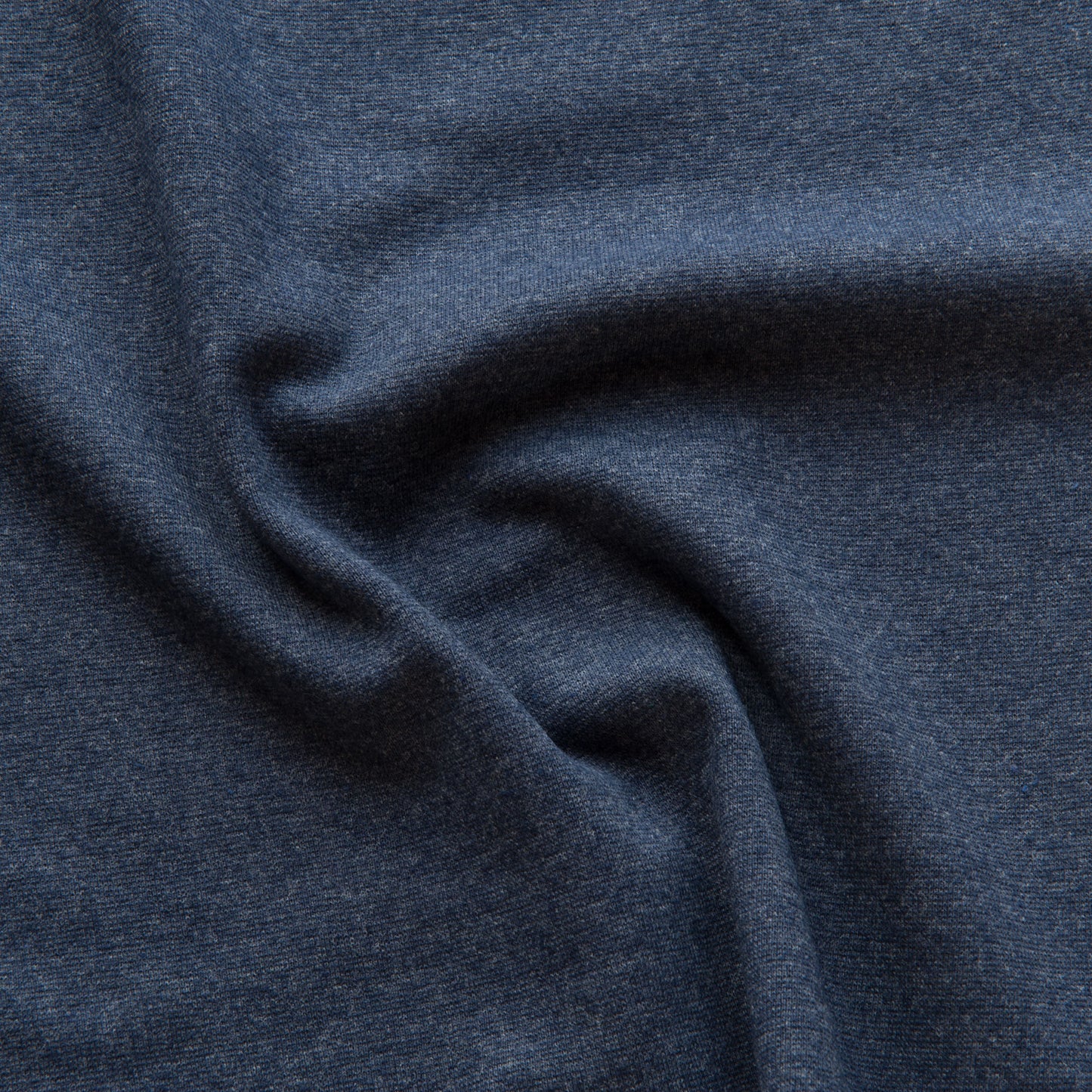 Recycled Cotton Tubular Ribbing in Navy