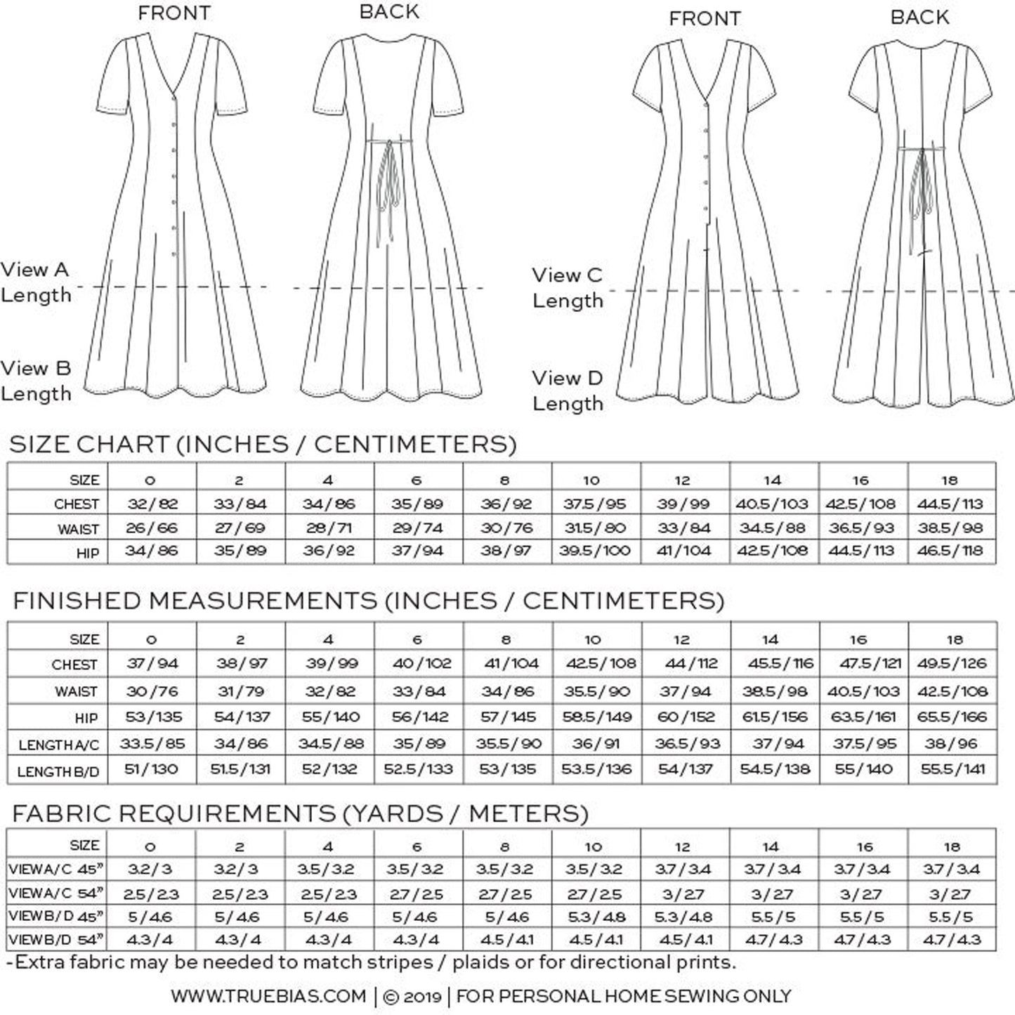 Shelby Dress / Romper Sewing Pattern - True Bias