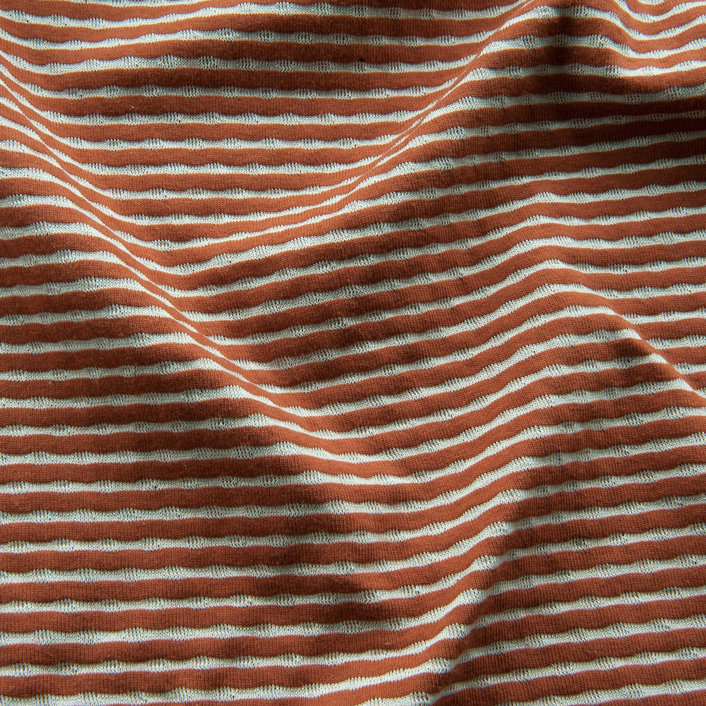 Squares Double Layered Jersey in Rust