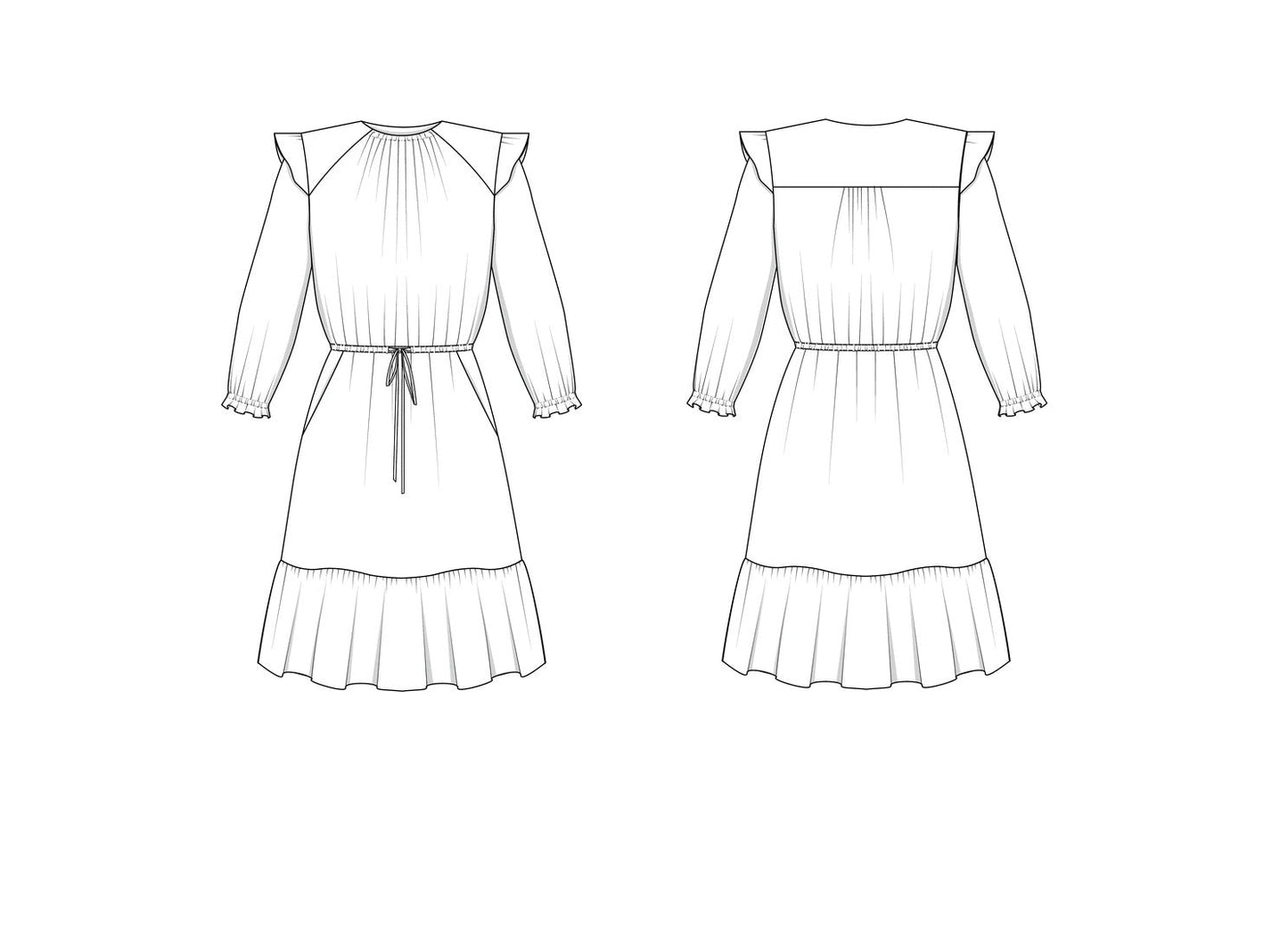 The Davenport Dress Sewing Pattern by Friday Pattern Company